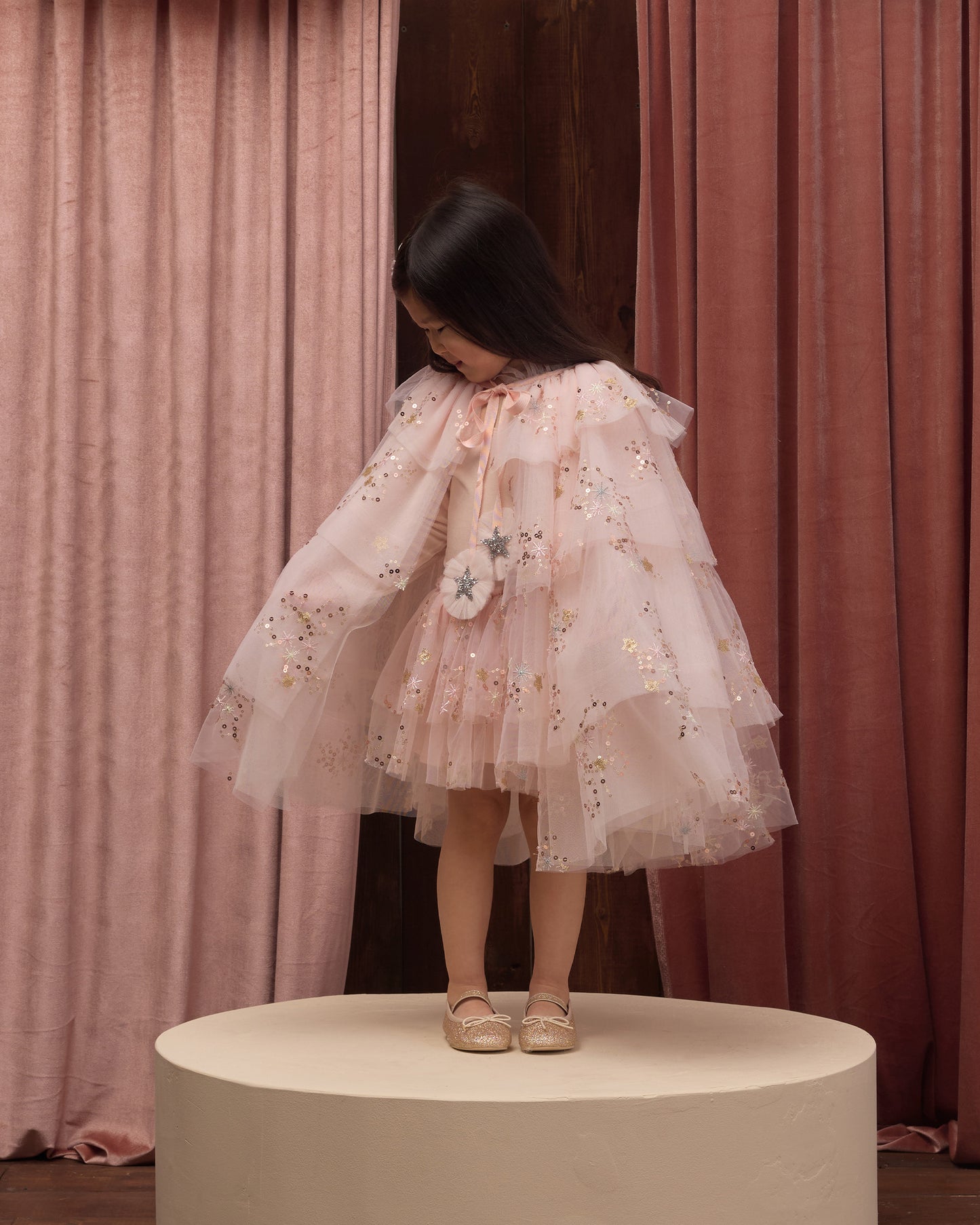 Tulle Cape Pink - Rylee + Cru | Kids Clothes | Trendy Baby Clothes | Modern Infant Outfits |