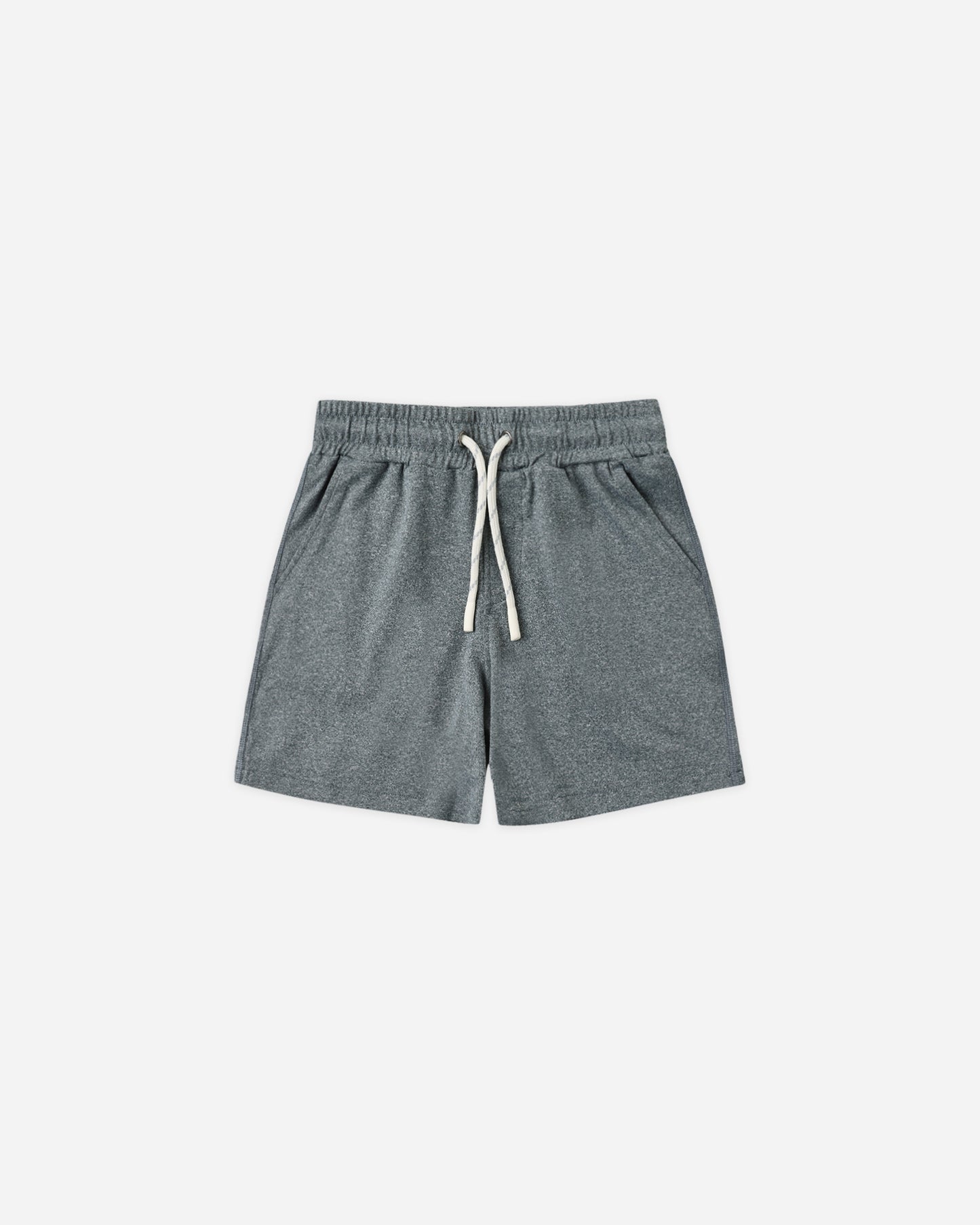 Oceanside Tech Short Heathered Midnight - Rylee + Cru | Kids Clothes | Trendy Baby Clothes | Modern Infant Outfits |