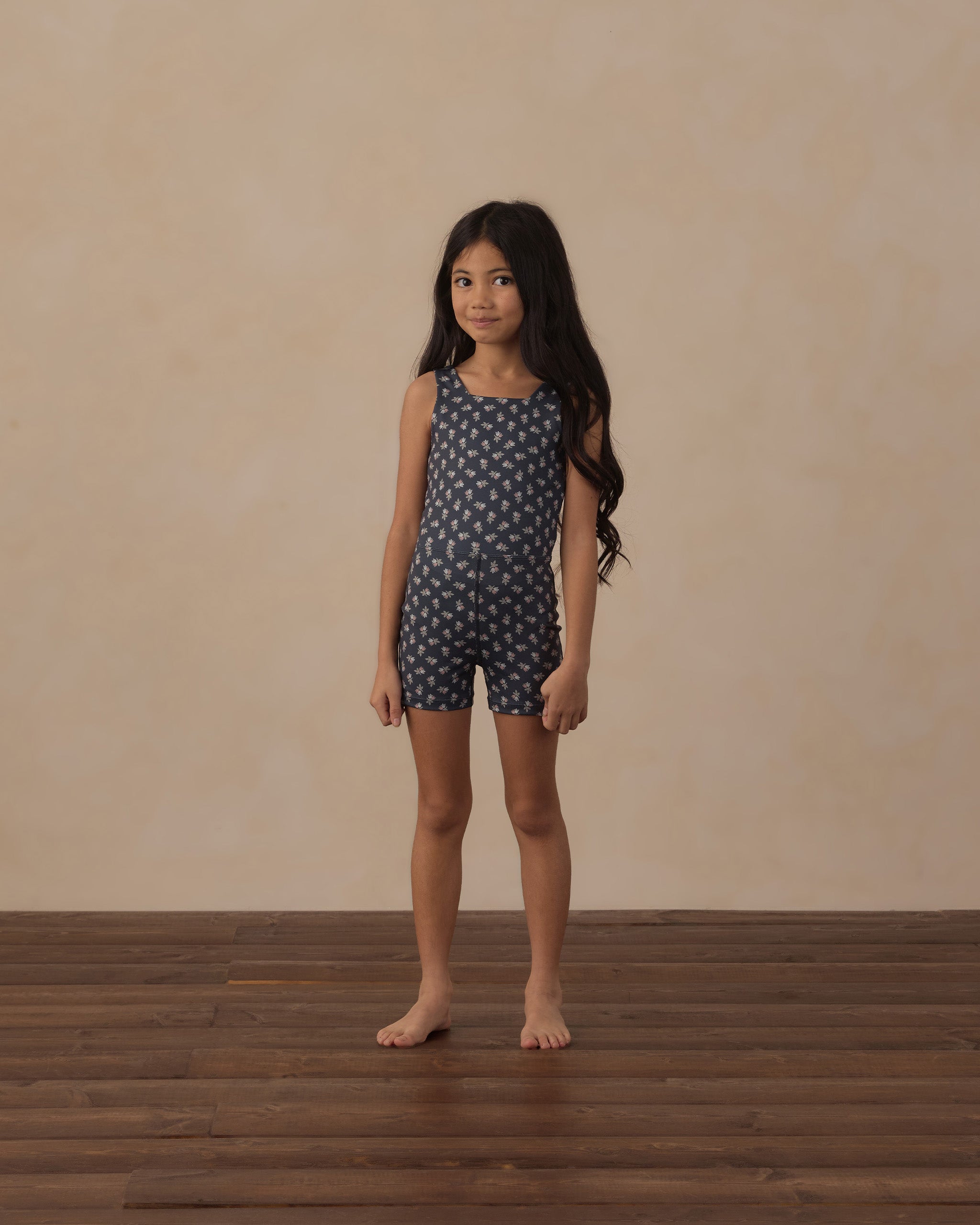 Malibu Bodysuit Blue Blooms - Rylee + Cru | Kids Clothes | Trendy Baby Clothes | Modern Infant Outfits |