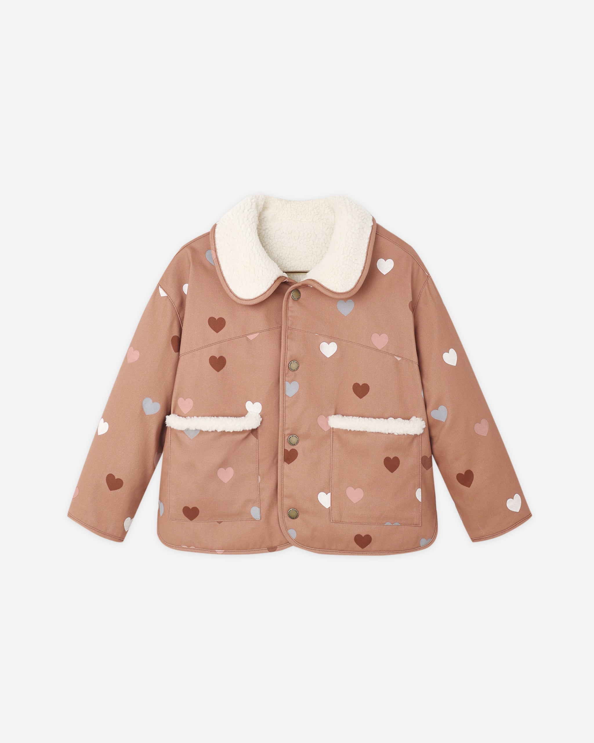 Lily Coat Hearts - Rylee + Cru | Kids Clothes | Trendy Baby Clothes | Modern Infant Outfits |