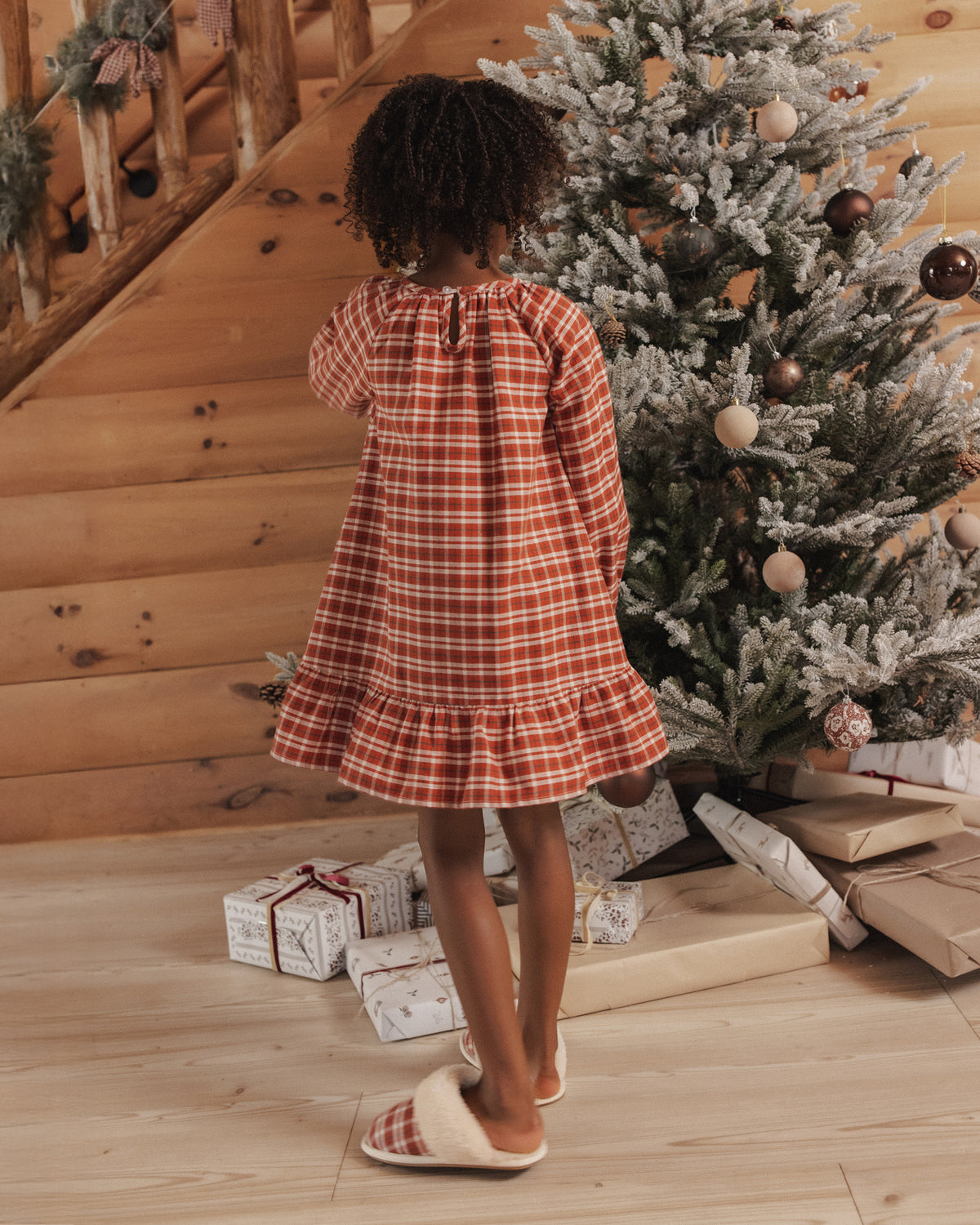 Holly Nightgown Ruby Plaid - Rylee + Cru | Kids Clothes | Trendy Baby Clothes | Modern Infant Outfits |