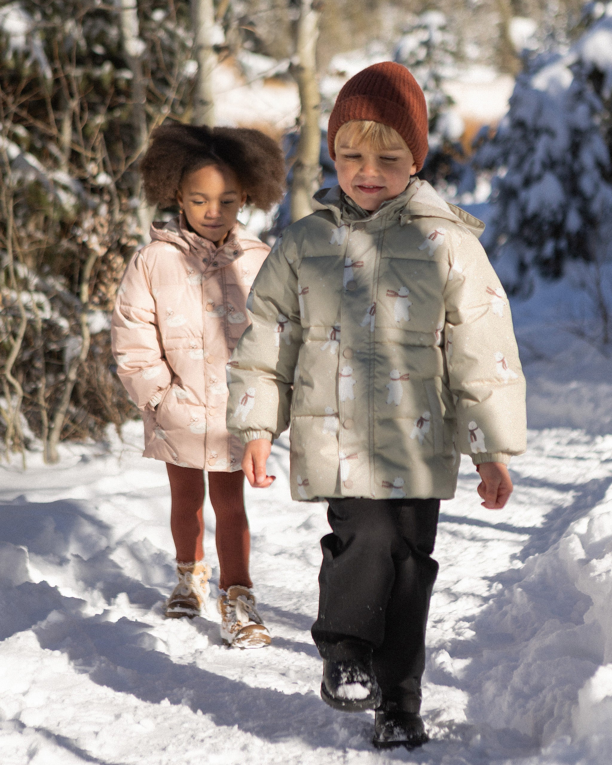 Puffer Jacket Polar Bears - Rylee + Cru | Kids Clothes | Trendy Baby Clothes | Modern Infant Outfits |