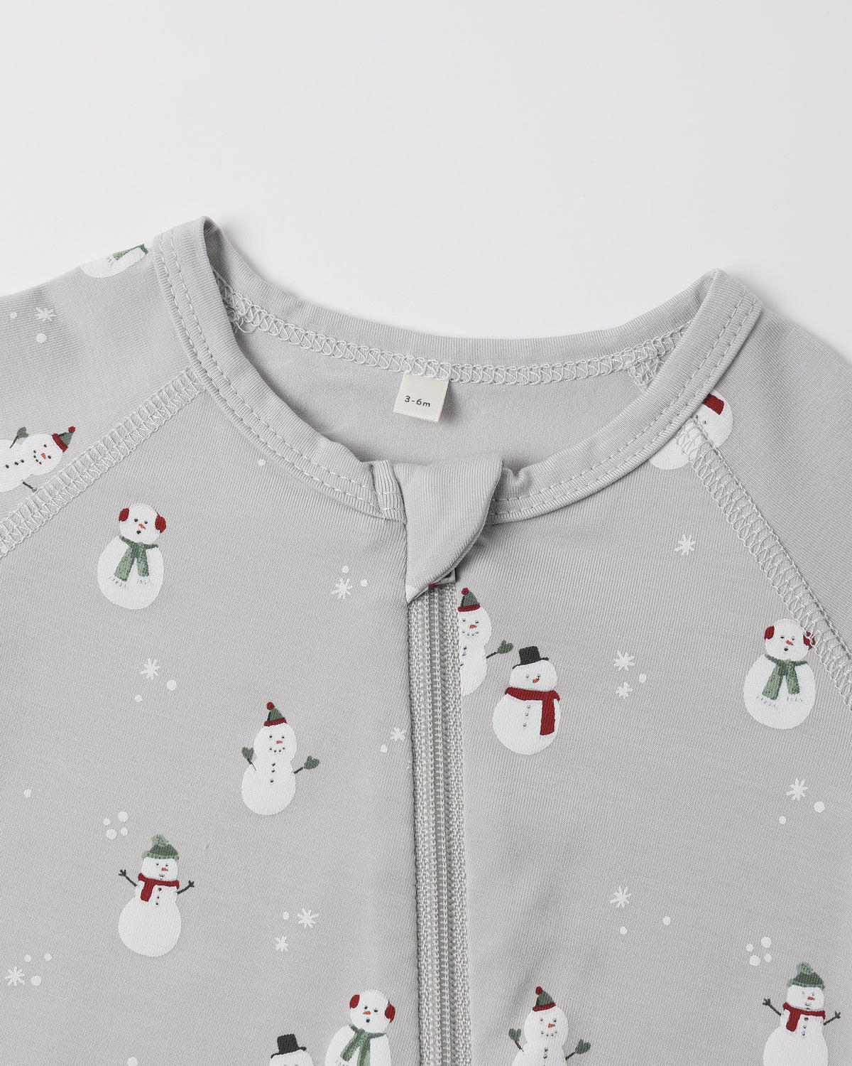 Bamboo Zip Footie Snowman - Rylee + Cru | Kids Clothes | Trendy Baby Clothes | Modern Infant Outfits |