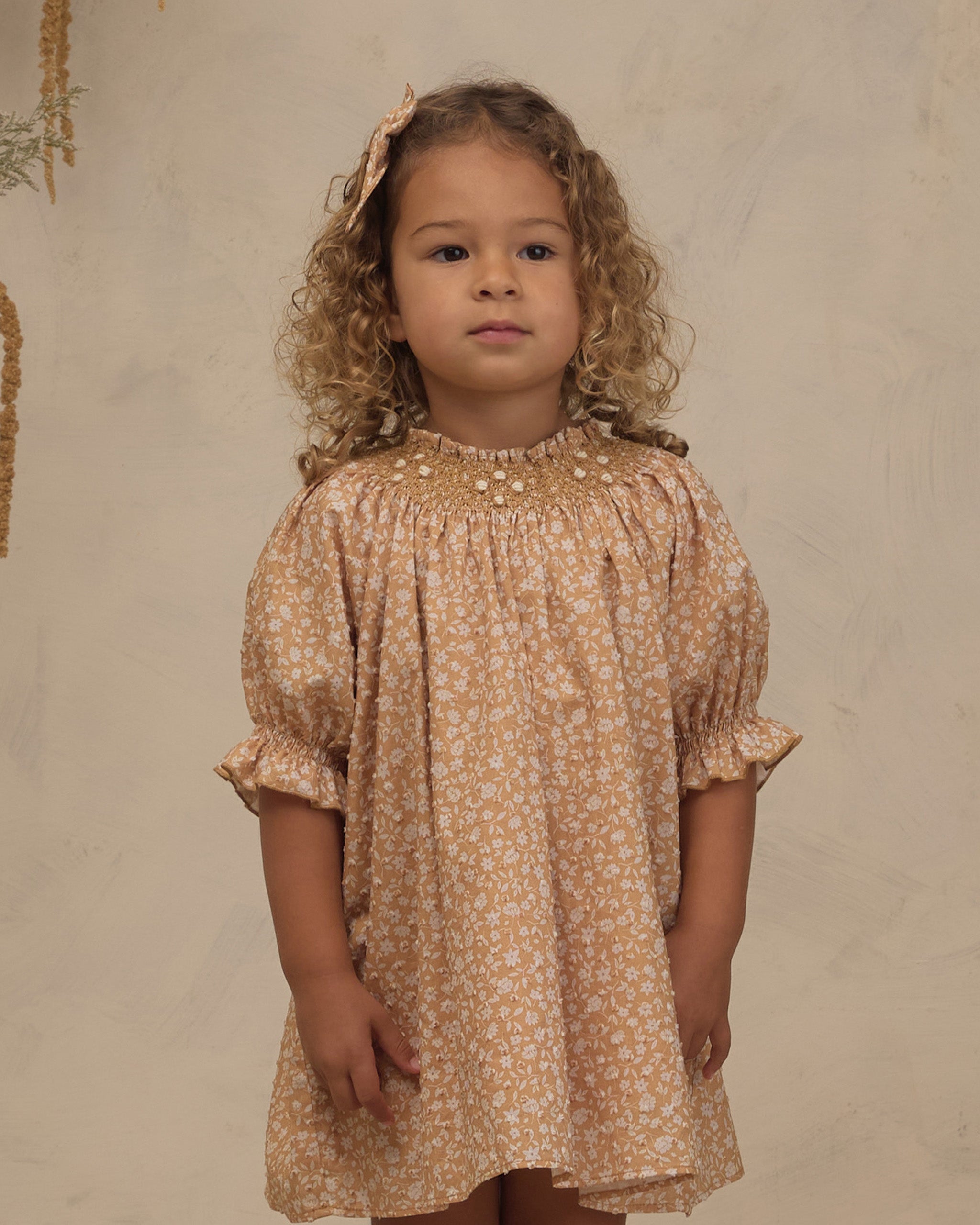 Maddie Dress Golden Meadow - Rylee + Cru | Kids Clothes | Trendy Baby Clothes | Modern Infant Outfits |