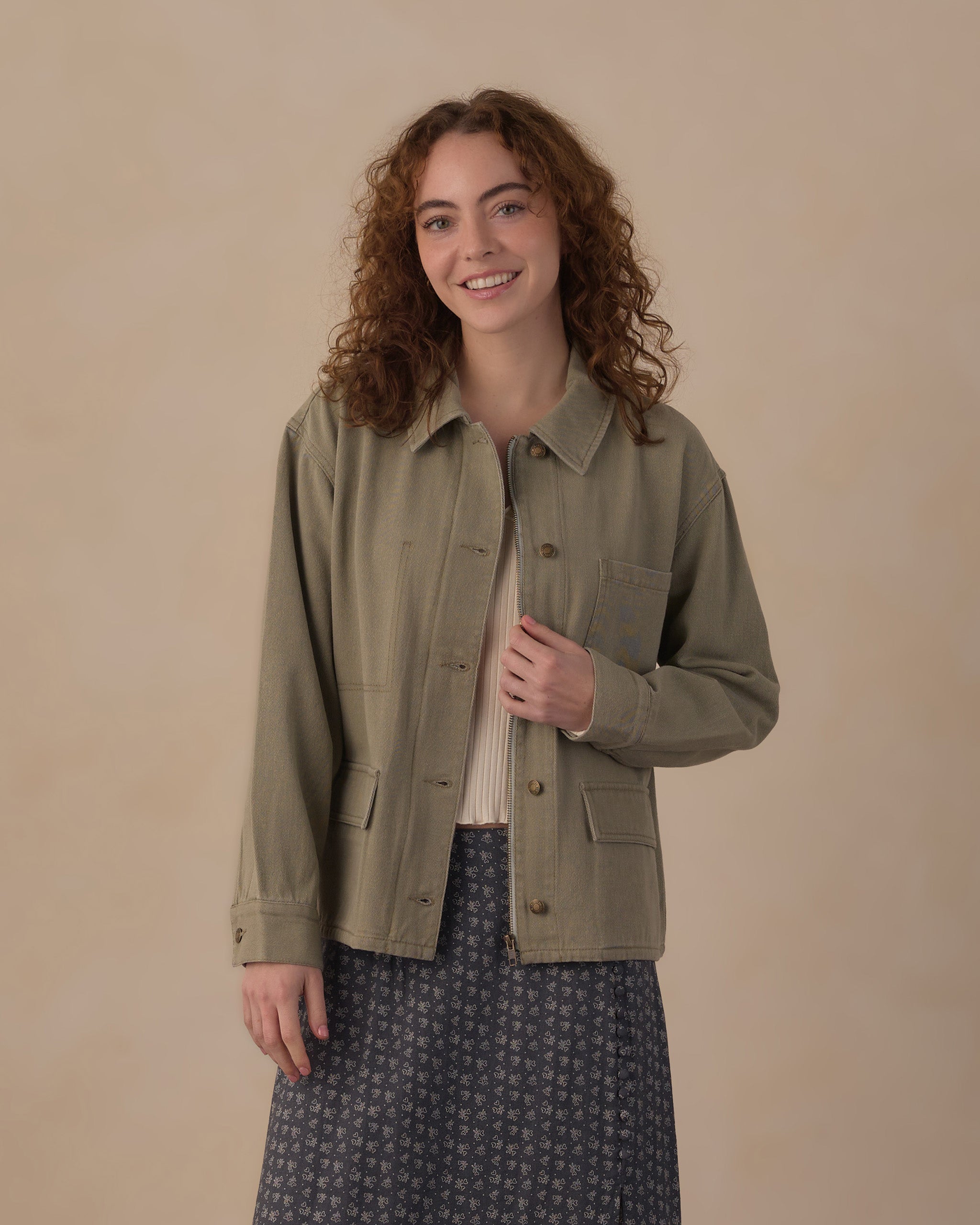 Women's Claire Jacket Dark Sage - Rylee + Cru | Kids Clothes | Trendy Baby Clothes | Modern Infant Outfits |