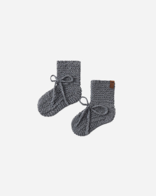Knit Booties Midnight - Rylee + Cru | Kids Clothes | Trendy Baby Clothes | Modern Infant Outfits |