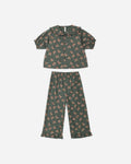 Ruffle Pajamas Evergreen Bouquet - Rylee + Cru | Kids Clothes | Trendy Baby Clothes | Modern Infant Outfits |
