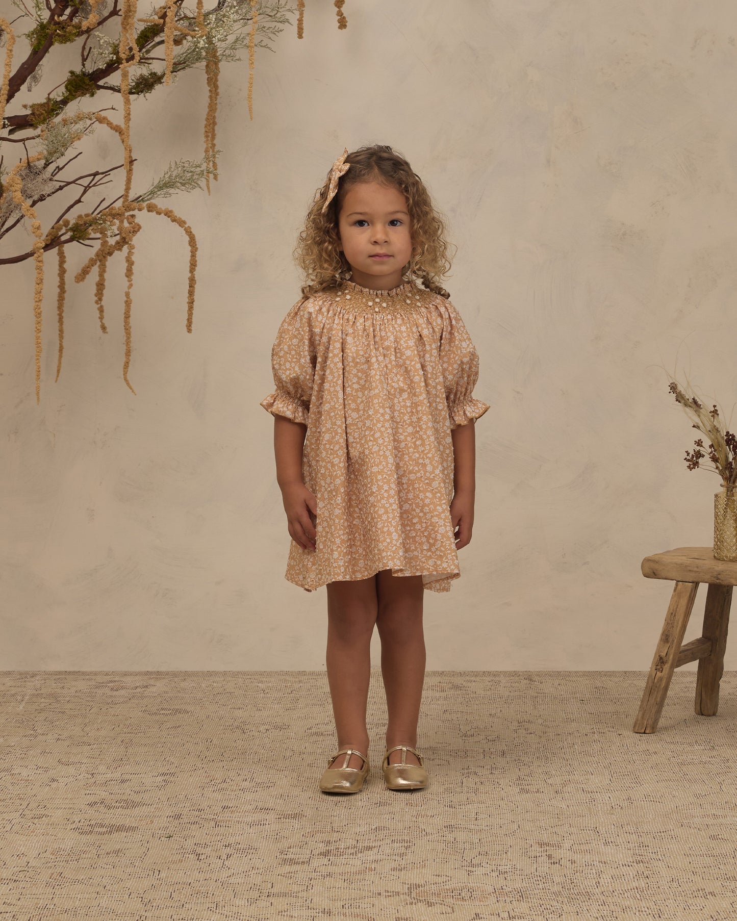 Maddie Dress Golden Meadow - Rylee + Cru | Kids Clothes | Trendy Baby Clothes | Modern Infant Outfits |
