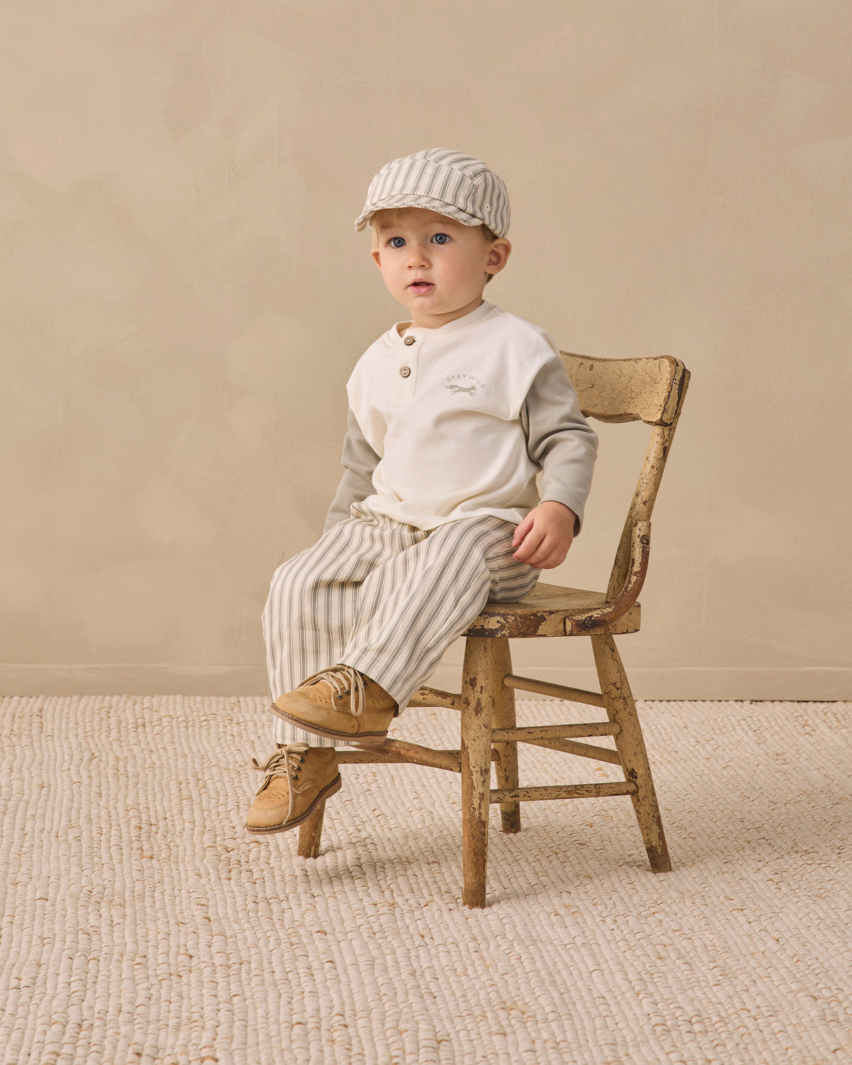 Long Sleeve Henley Tee Laurel - Rylee + Cru | Kids Clothes | Trendy Baby Clothes | Modern Infant Outfits |