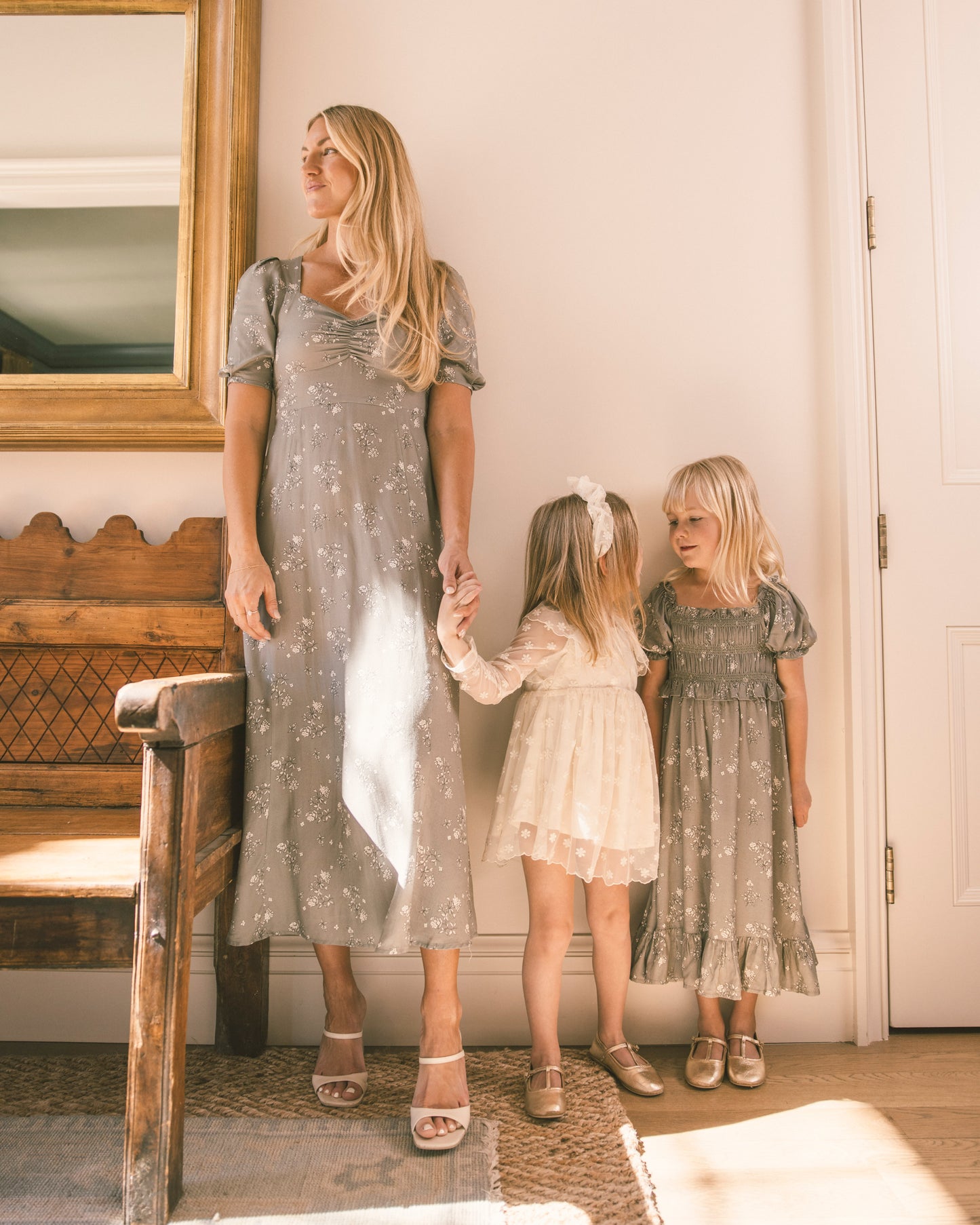 Women's Violet Dress Eucalyptus French Floral - Rylee + Cru | Kids Clothes | Trendy Baby Clothes | Modern Infant Outfits |
