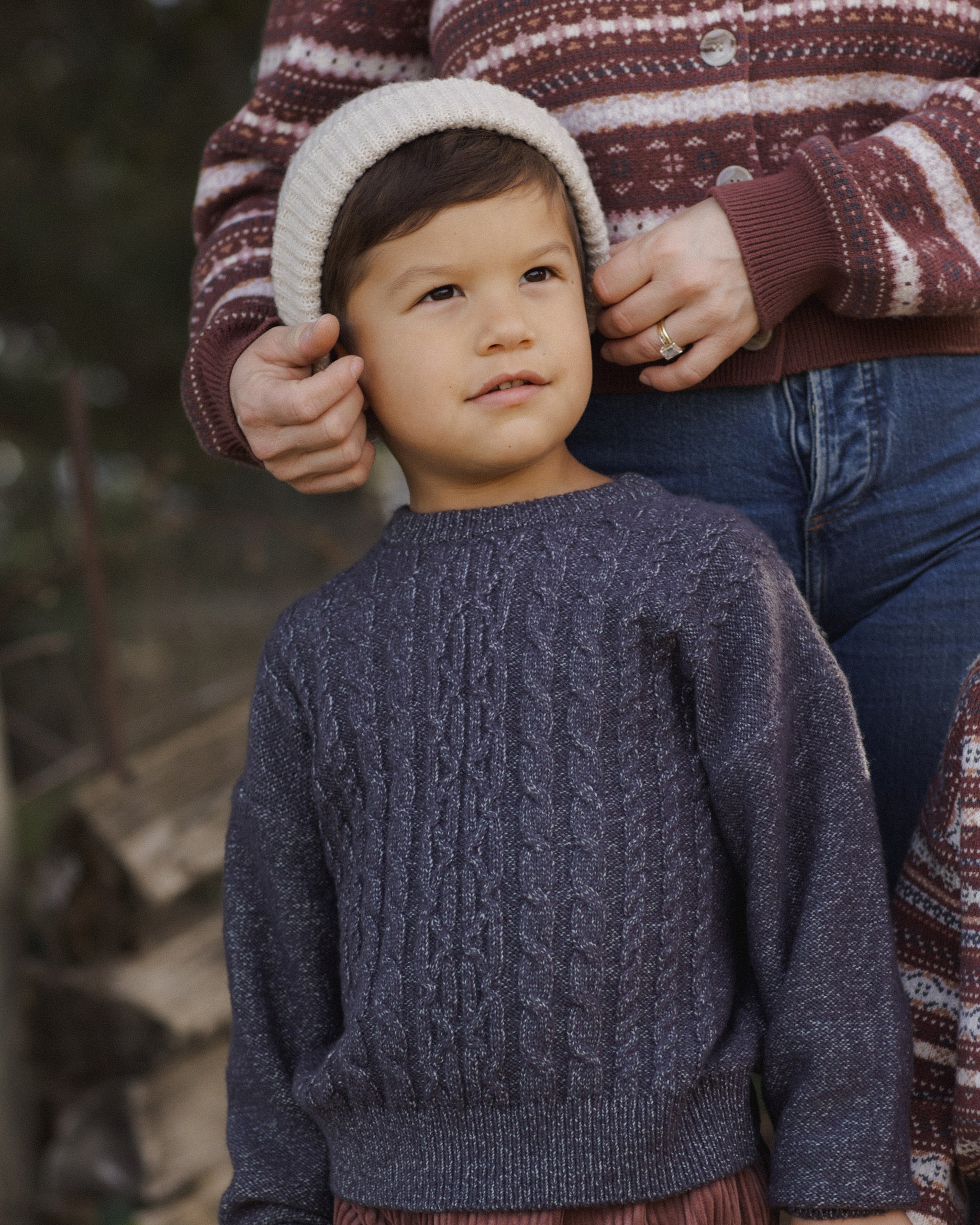 Aspen Sweater Midnight - Rylee + Cru | Kids Clothes | Trendy Baby Clothes | Modern Infant Outfits |