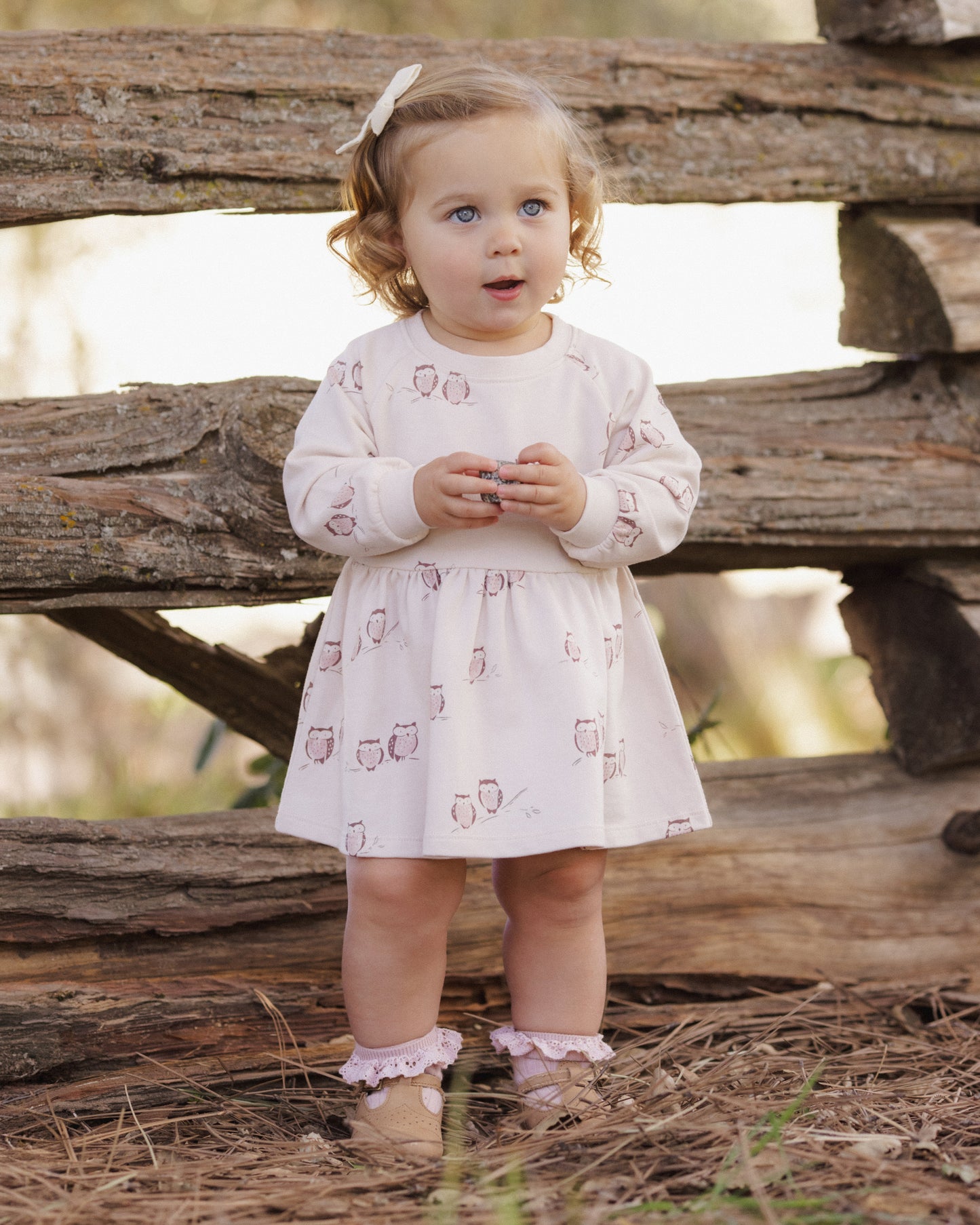Raglan Dress Owls - Rylee + Cru | Kids Clothes | Trendy Baby Clothes | Modern Infant Outfits |