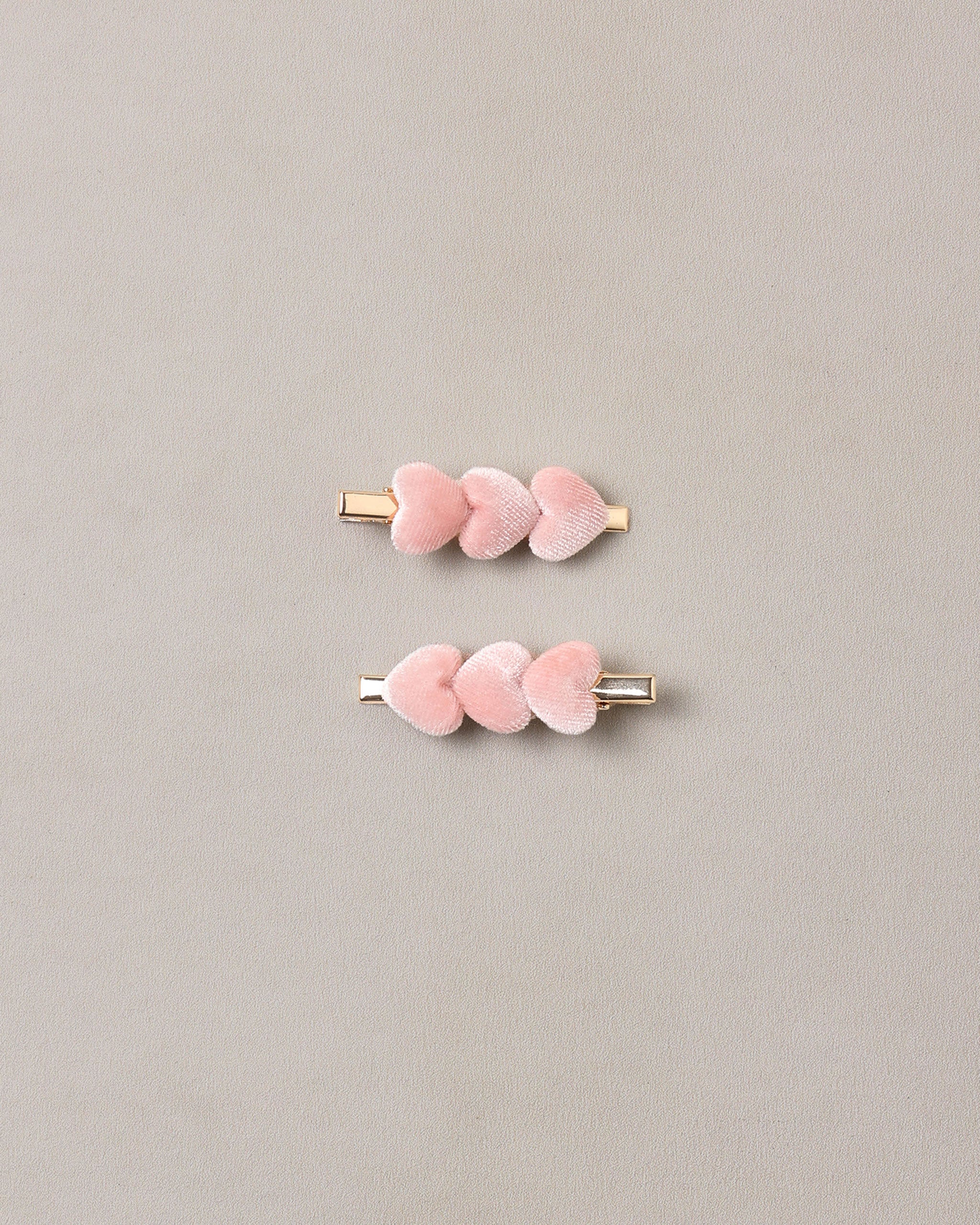 Velvet Heart Clips Rose - Rylee + Cru | Kids Clothes | Trendy Baby Clothes | Modern Infant Outfits |