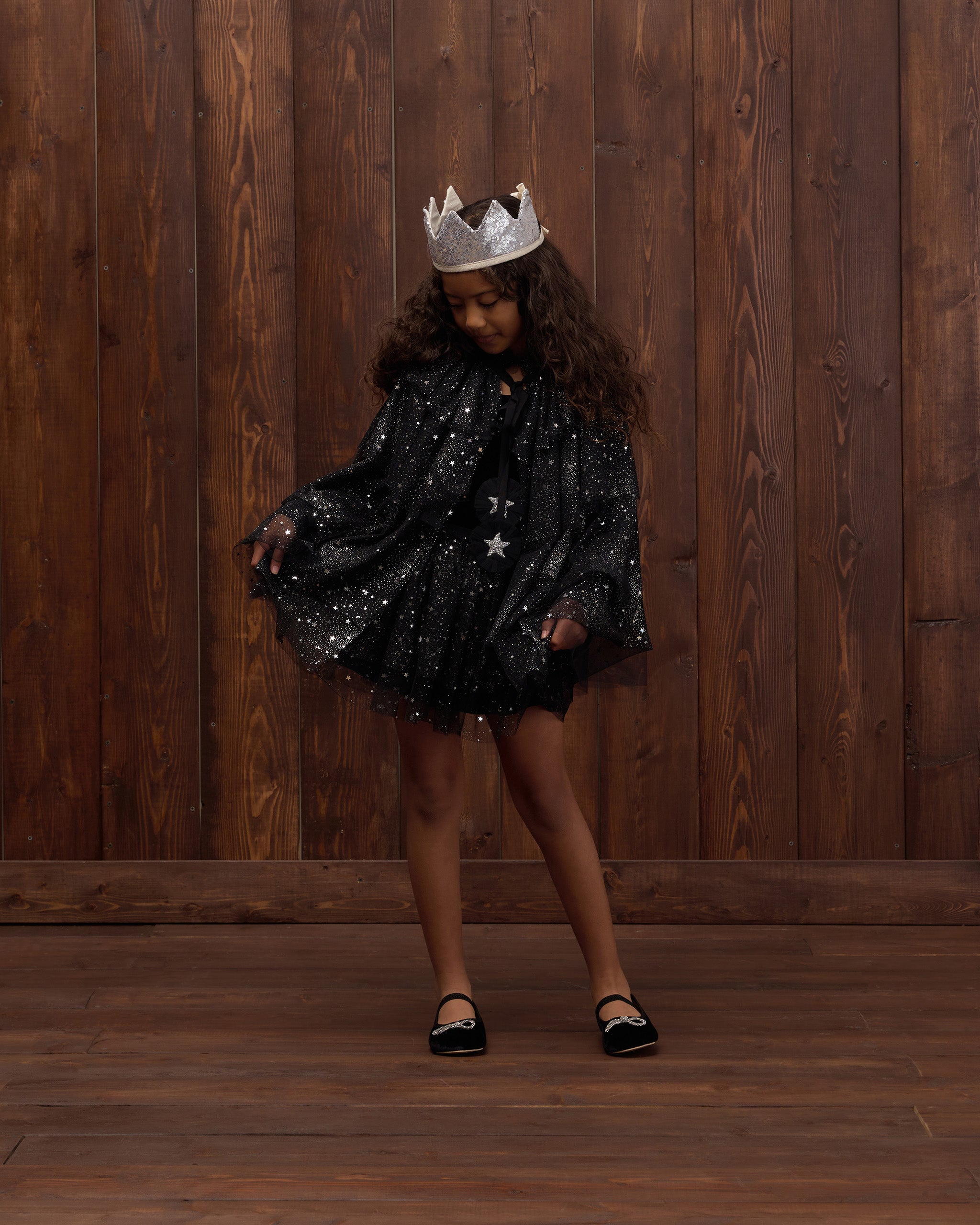 Crown + Wand Silver Sequin - Rylee + Cru | Kids Clothes | Trendy Baby Clothes | Modern Infant Outfits |
