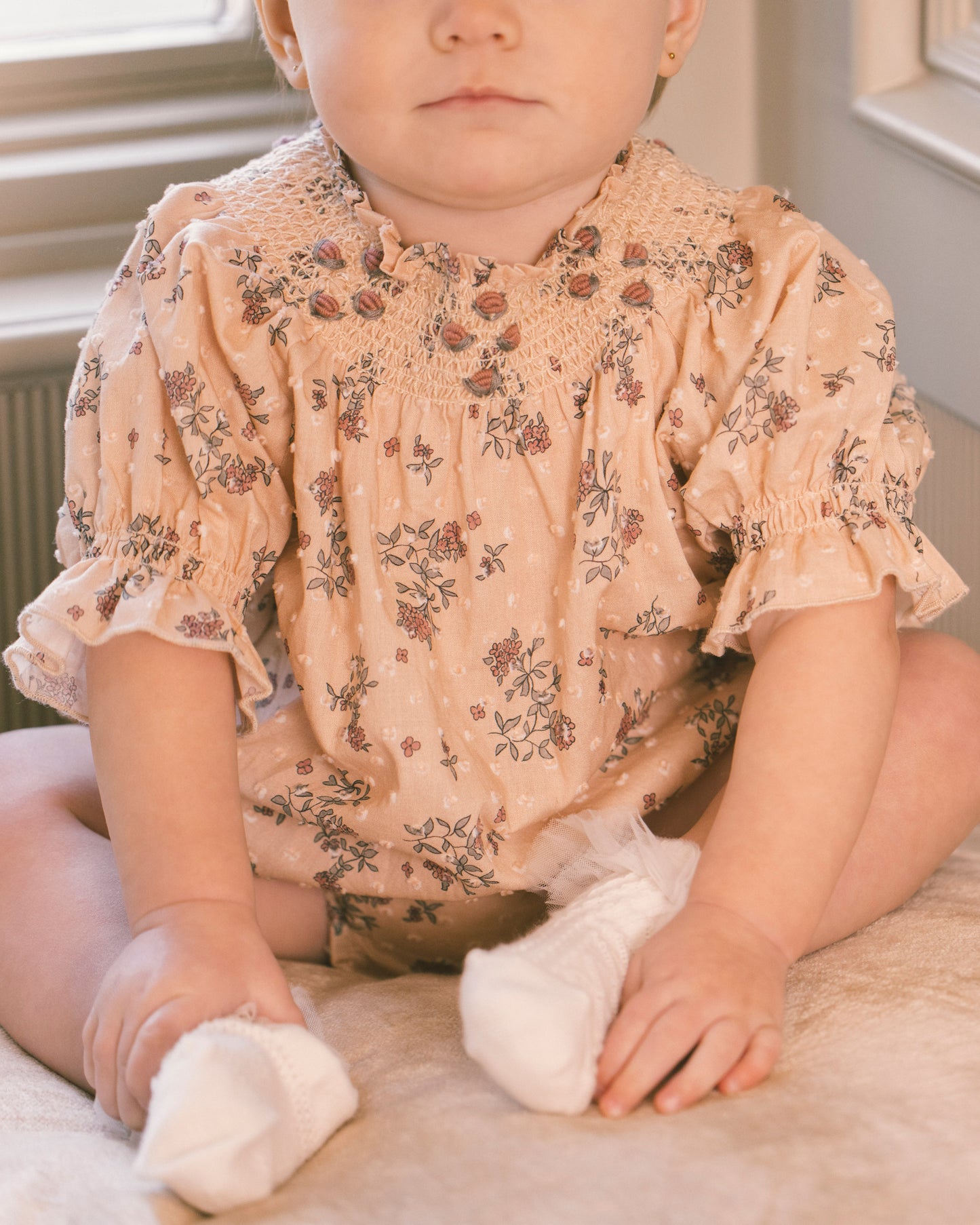 Maddie Romper French Floral - Rylee + Cru | Kids Clothes | Trendy Baby Clothes | Modern Infant Outfits |