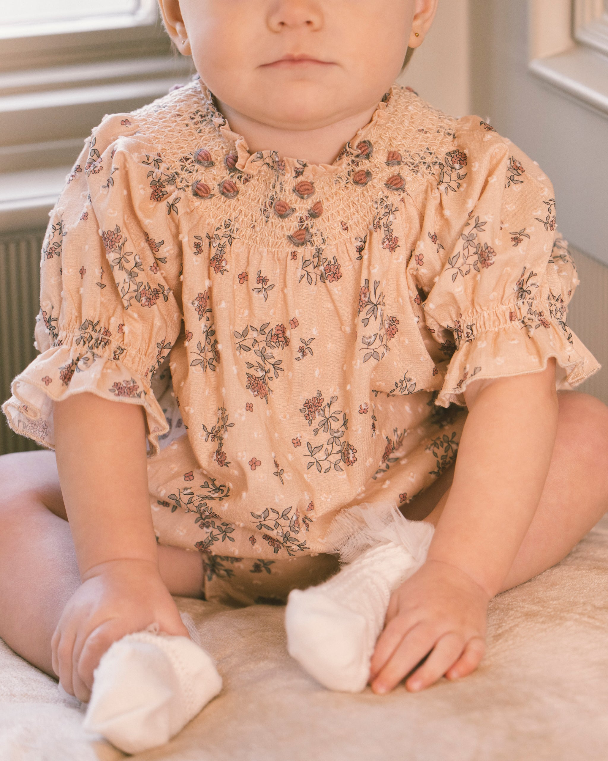 Maddie Romper French Floral - Rylee + Cru | Kids Clothes | Trendy Baby Clothes | Modern Infant Outfits |