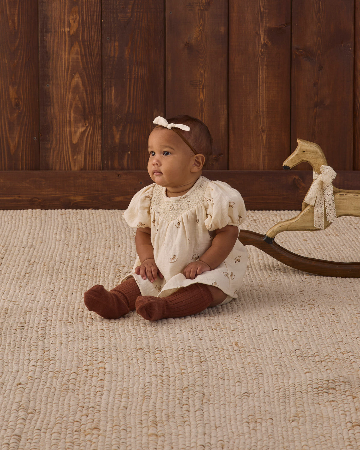 Carina Dress Rocking Horse - Rylee + Cru | Kids Clothes | Trendy Baby Clothes | Modern Infant Outfits |