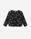 Alix Quilted Jacket Black Daisy - Rylee + Cru | Kids Clothes | Trendy Baby Clothes | Modern Infant Outfits |