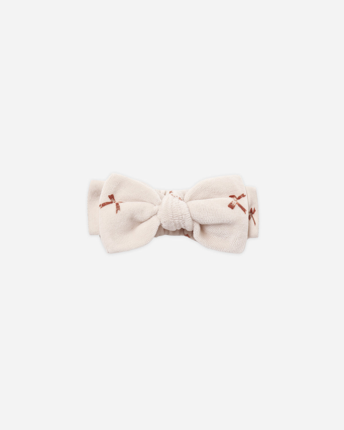 Velour Bow Headband Red Bows - Rylee + Cru | Kids Clothes | Trendy Baby Clothes | Modern Infant Outfits |