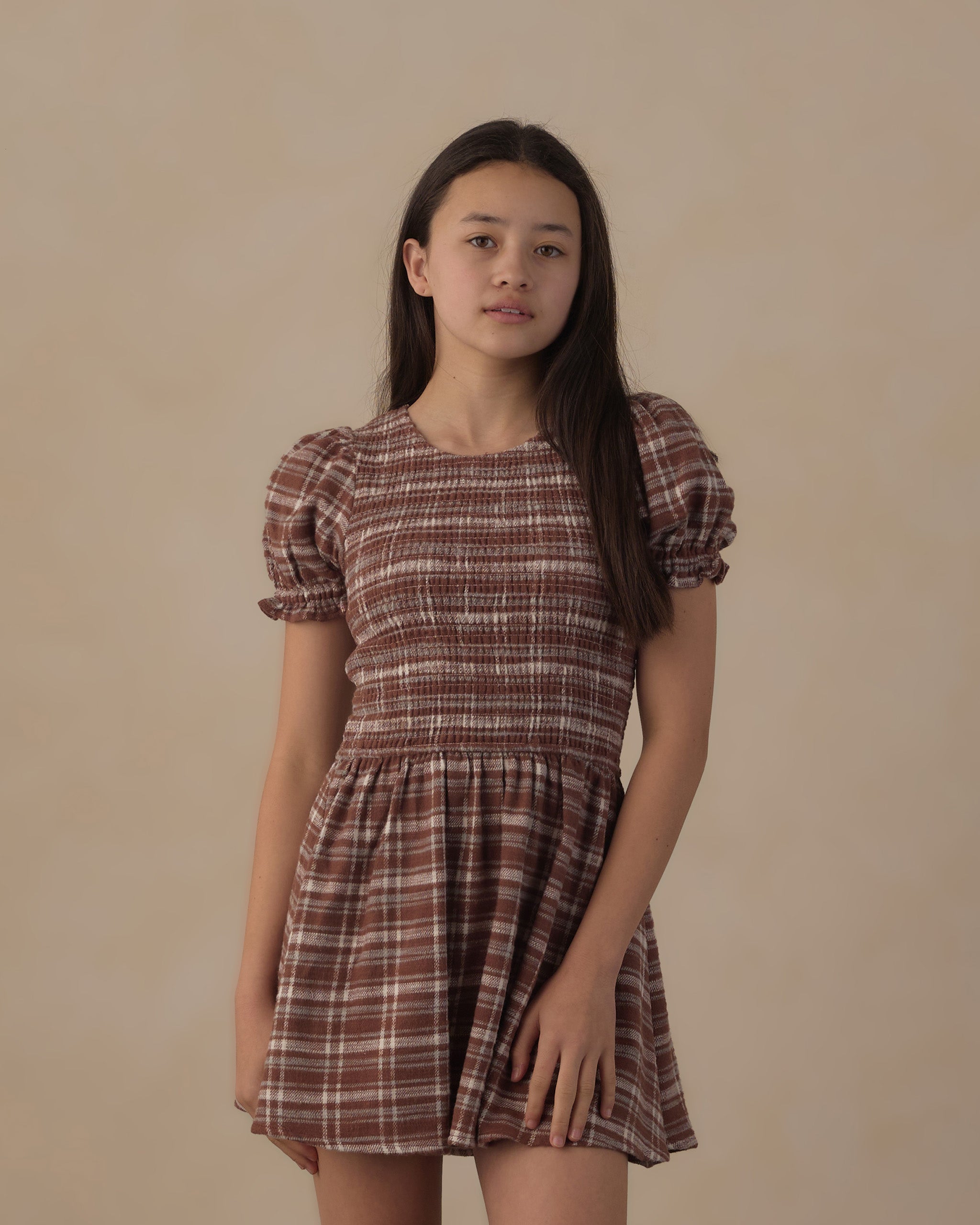Teen Marie Dress Aspen Plaid - Rylee + Cru | Kids Clothes | Trendy Baby Clothes | Modern Infant Outfits |