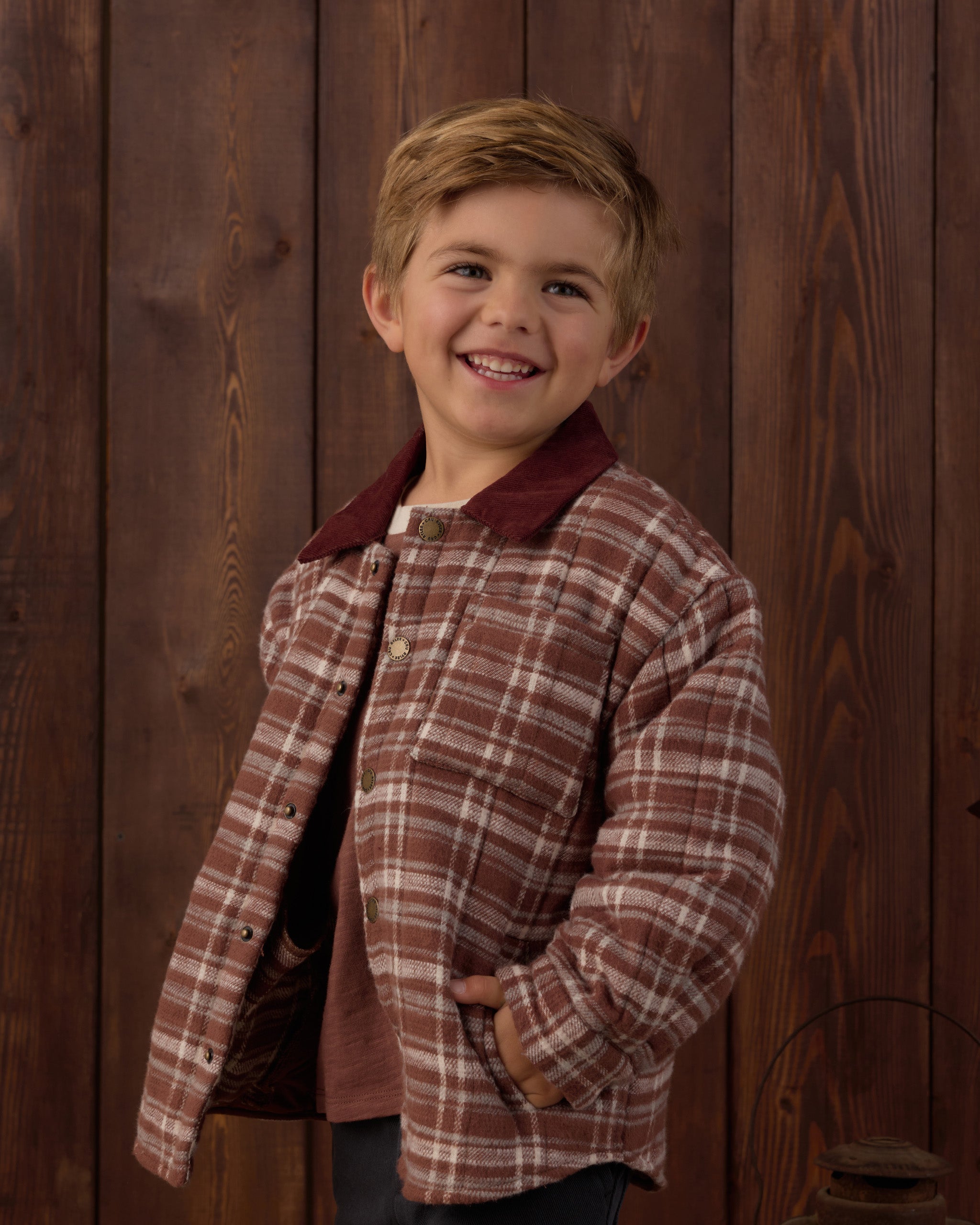 Nashville Quilted Jacket Aspen Plaid - Rylee + Cru | Kids Clothes | Trendy Baby Clothes | Modern Infant Outfits |