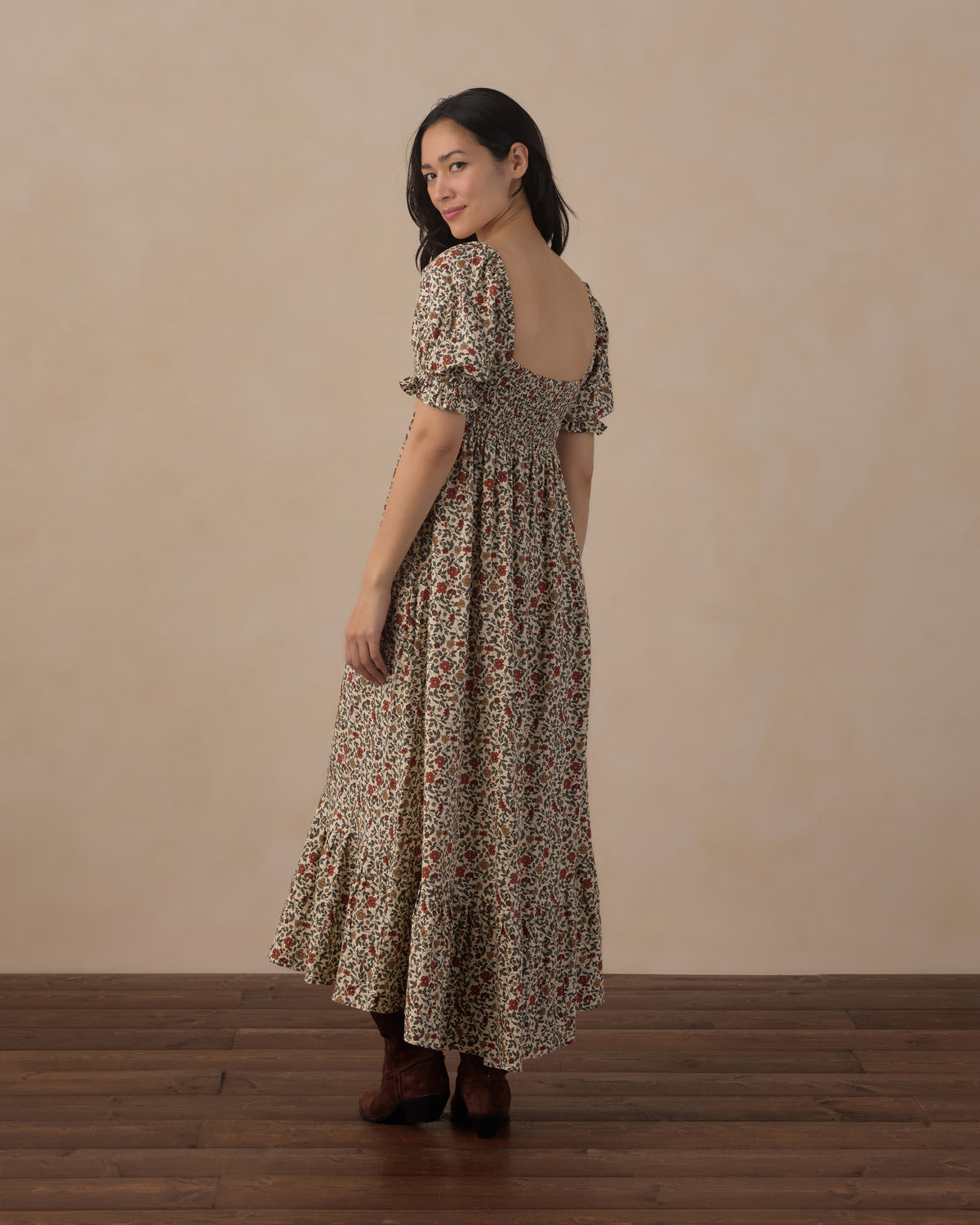 Women's Chloe Dress Holiday Floral - Rylee + Cru | Kids Clothes | Trendy Baby Clothes | Modern Infant Outfits |