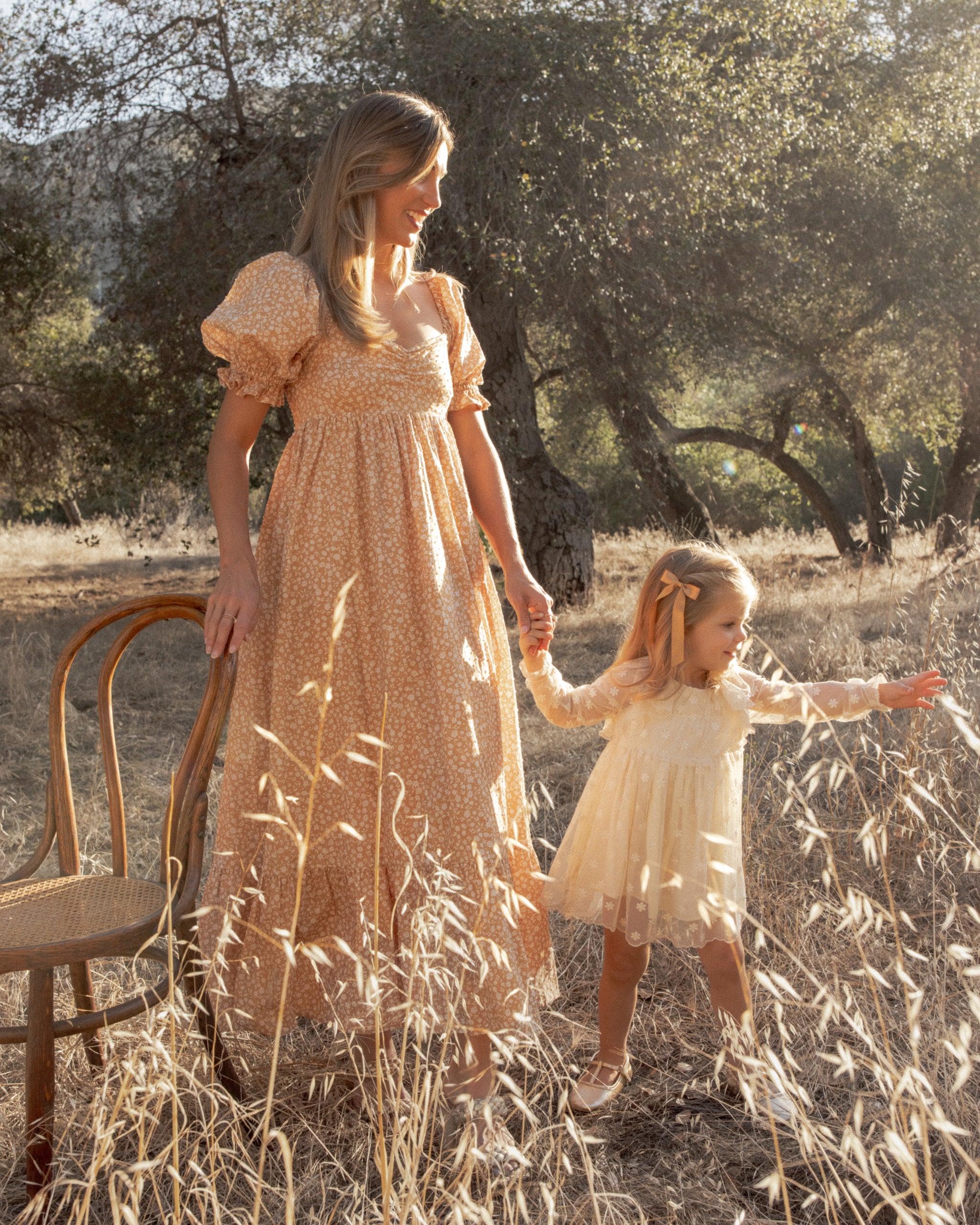 Women's Chloe Dress Golden Meadow - Rylee + Cru | Kids Clothes | Trendy Baby Clothes | Modern Infant Outfits |