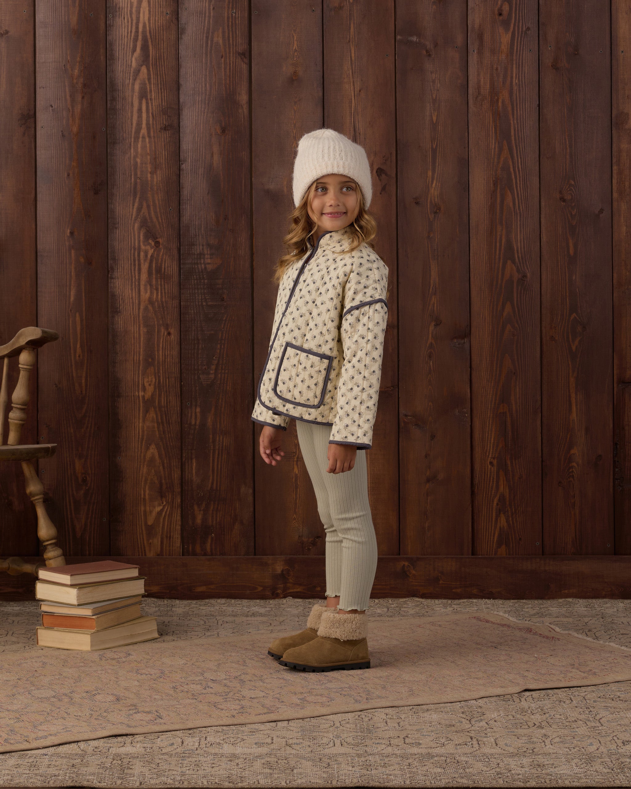 Quilted Jacket Vintage Fleur - Rylee + Cru | Kids Clothes | Trendy Baby Clothes | Modern Infant Outfits |
