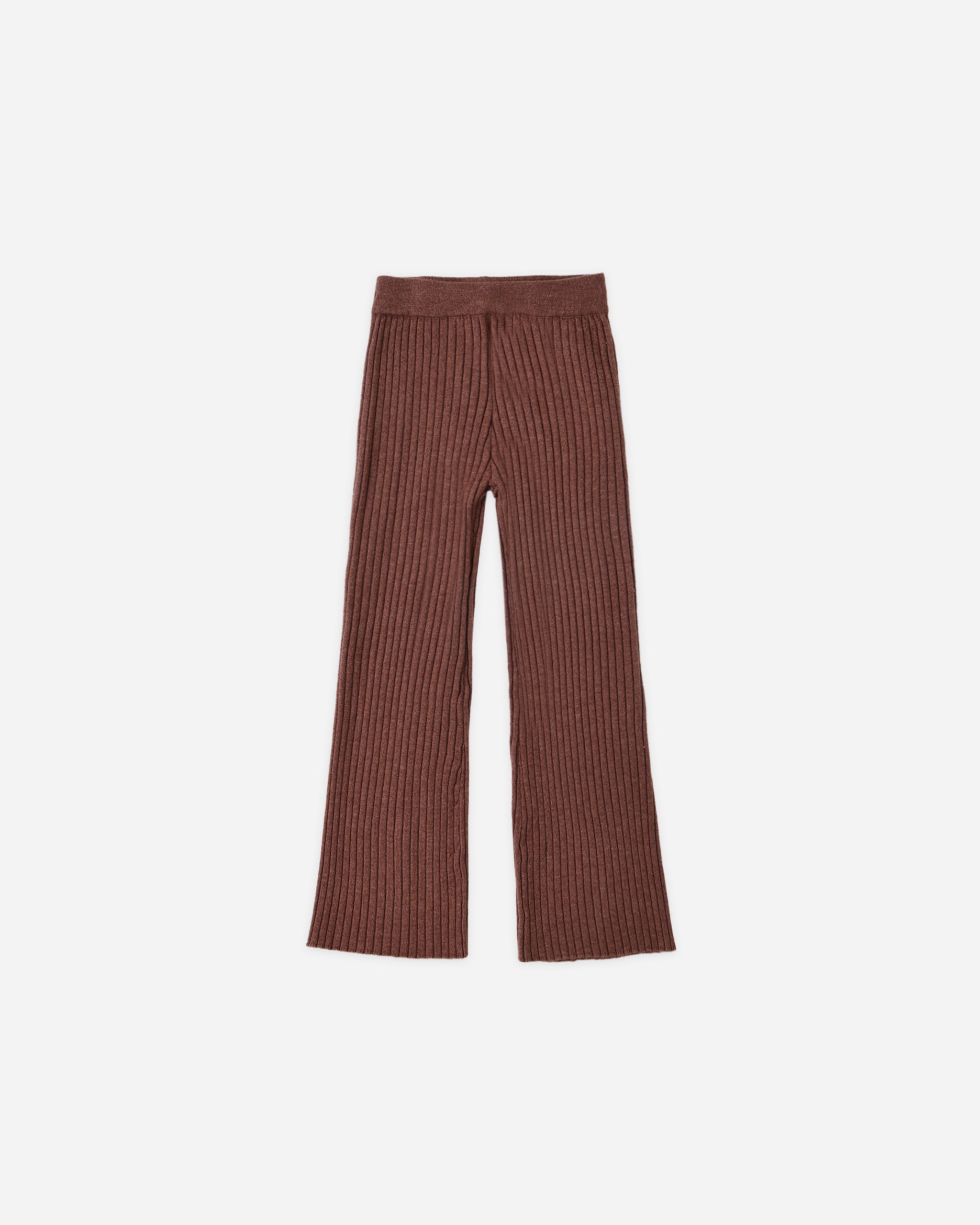 Flare Rib Knit Pant Mulberry - Rylee + Cru | Kids Clothes | Trendy Baby Clothes | Modern Infant Outfits |