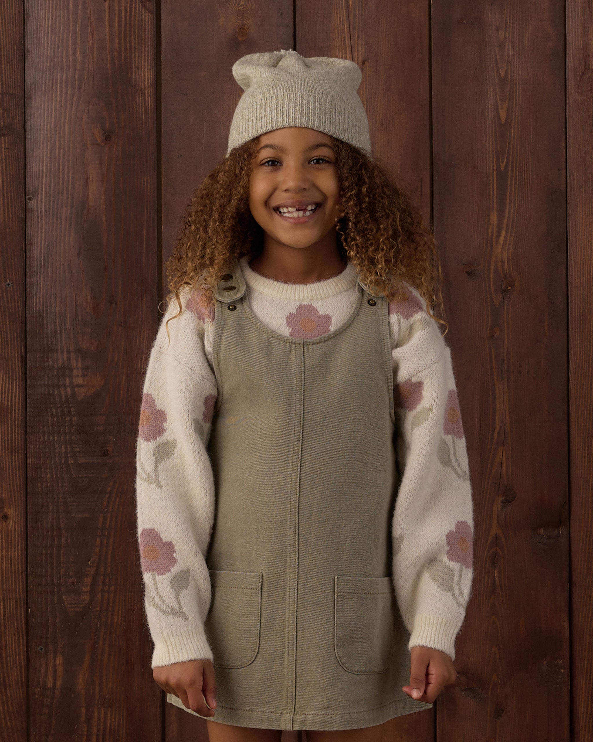 Aspen Sweater Ivory Flower - Rylee + Cru | Kids Clothes | Trendy Baby Clothes | Modern Infant Outfits |