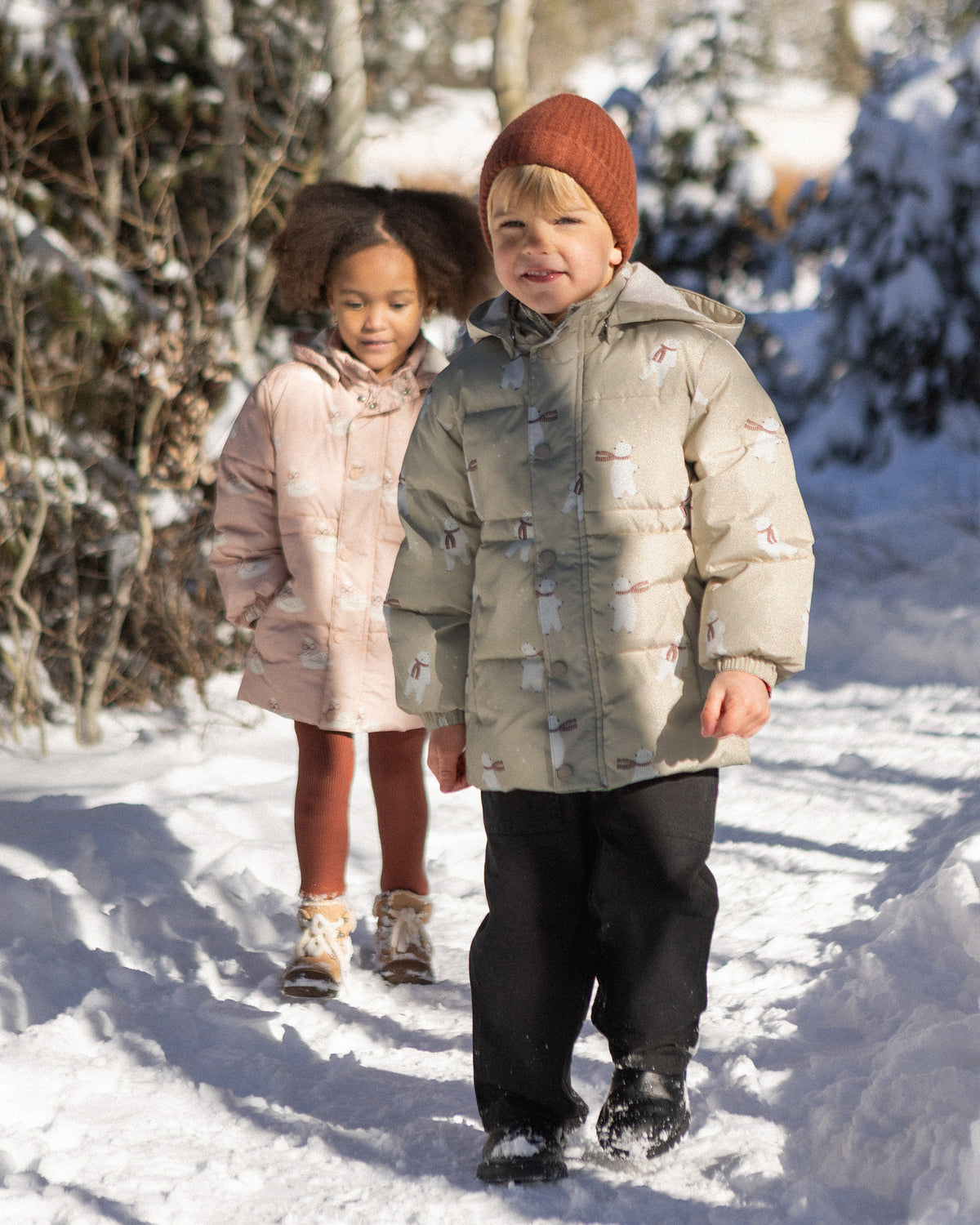 Puffer Jacket Polar Bears - Rylee + Cru | Kids Clothes | Trendy Baby Clothes | Modern Infant Outfits |
