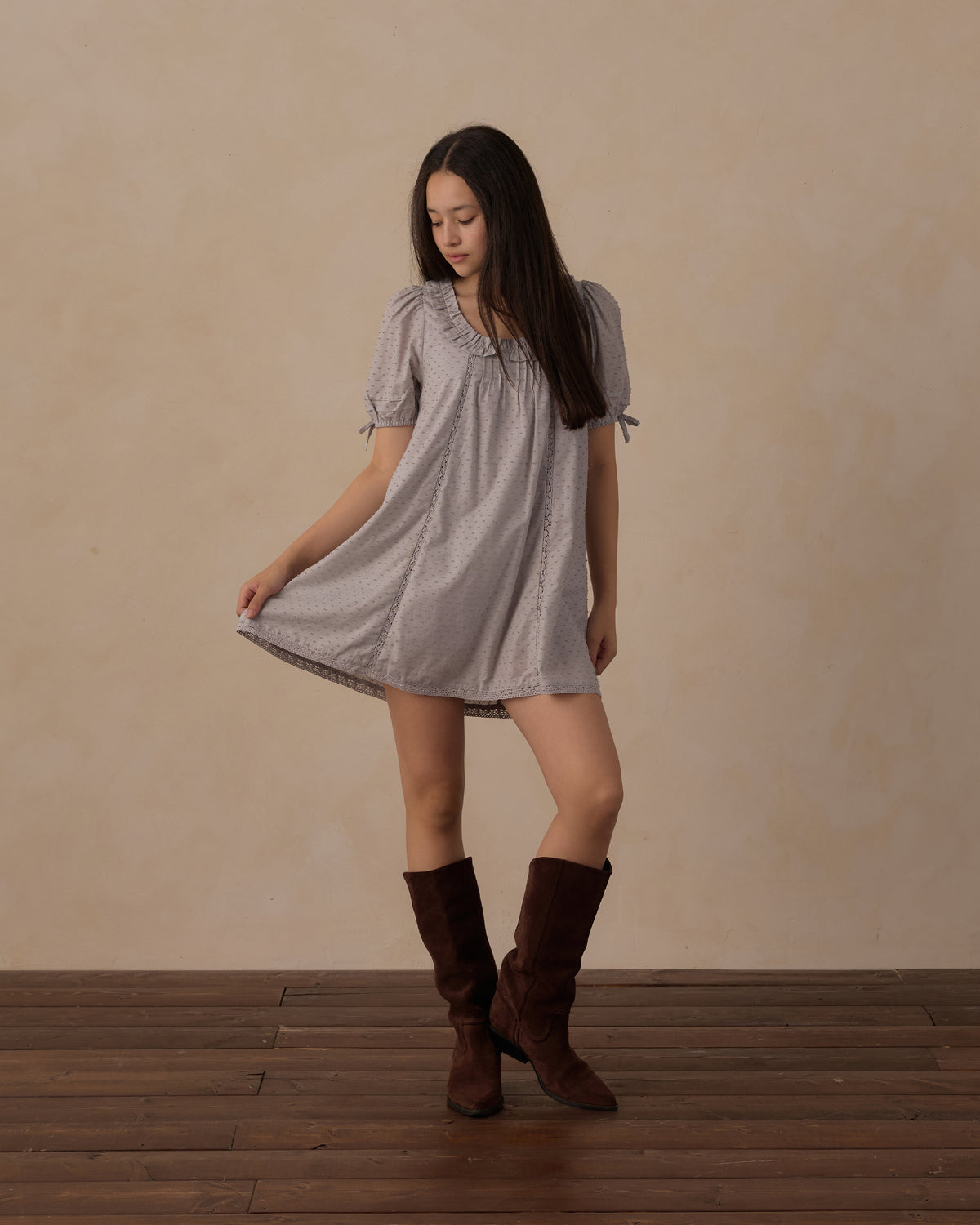 Teen Shiloh Dress Dusty Blue - Rylee + Cru | Kids Clothes | Trendy Baby Clothes | Modern Infant Outfits |