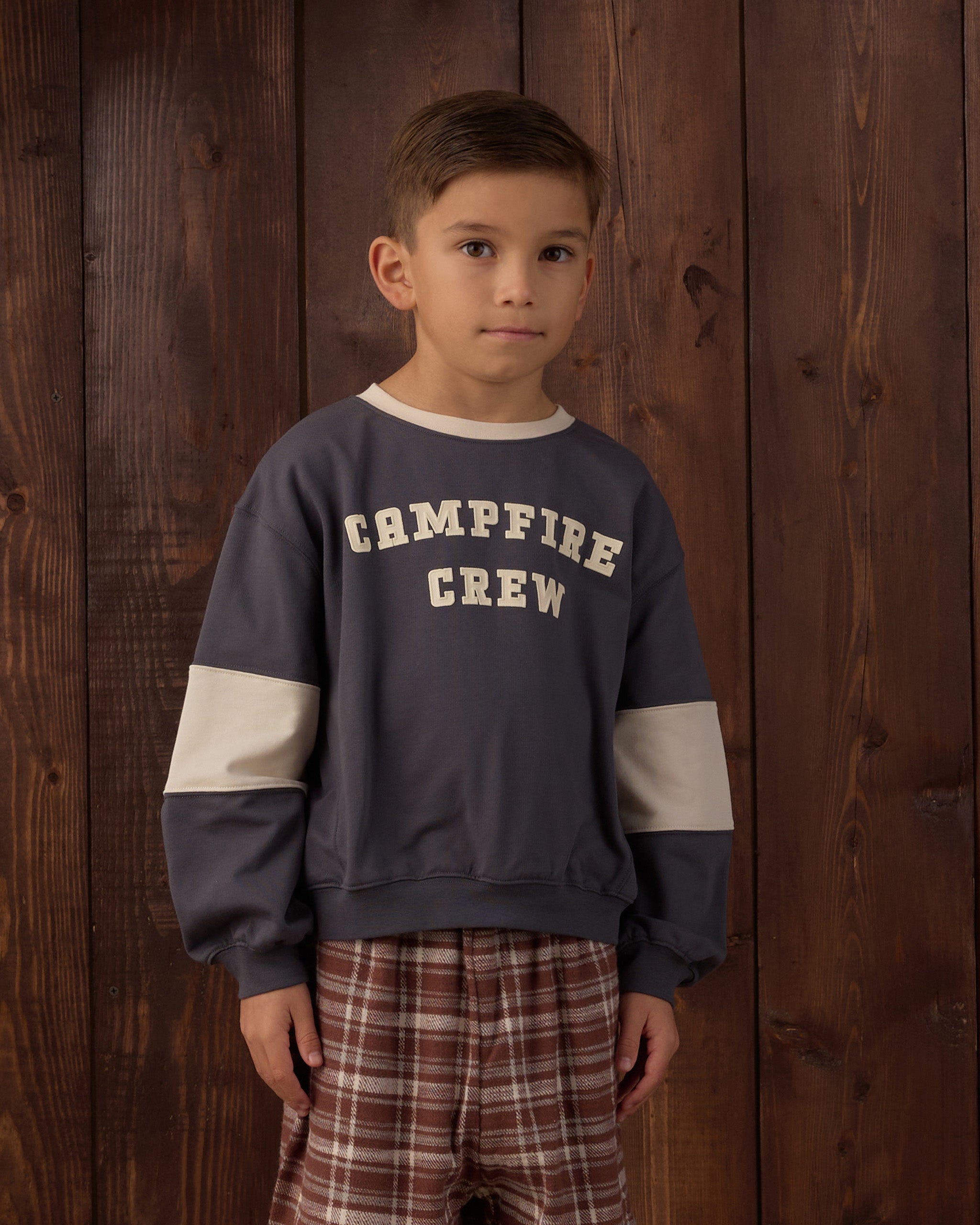 Oversized Sweatshirt Campfire Crew - Rylee + Cru | Kids Clothes | Trendy Baby Clothes | Modern Infant Outfits |