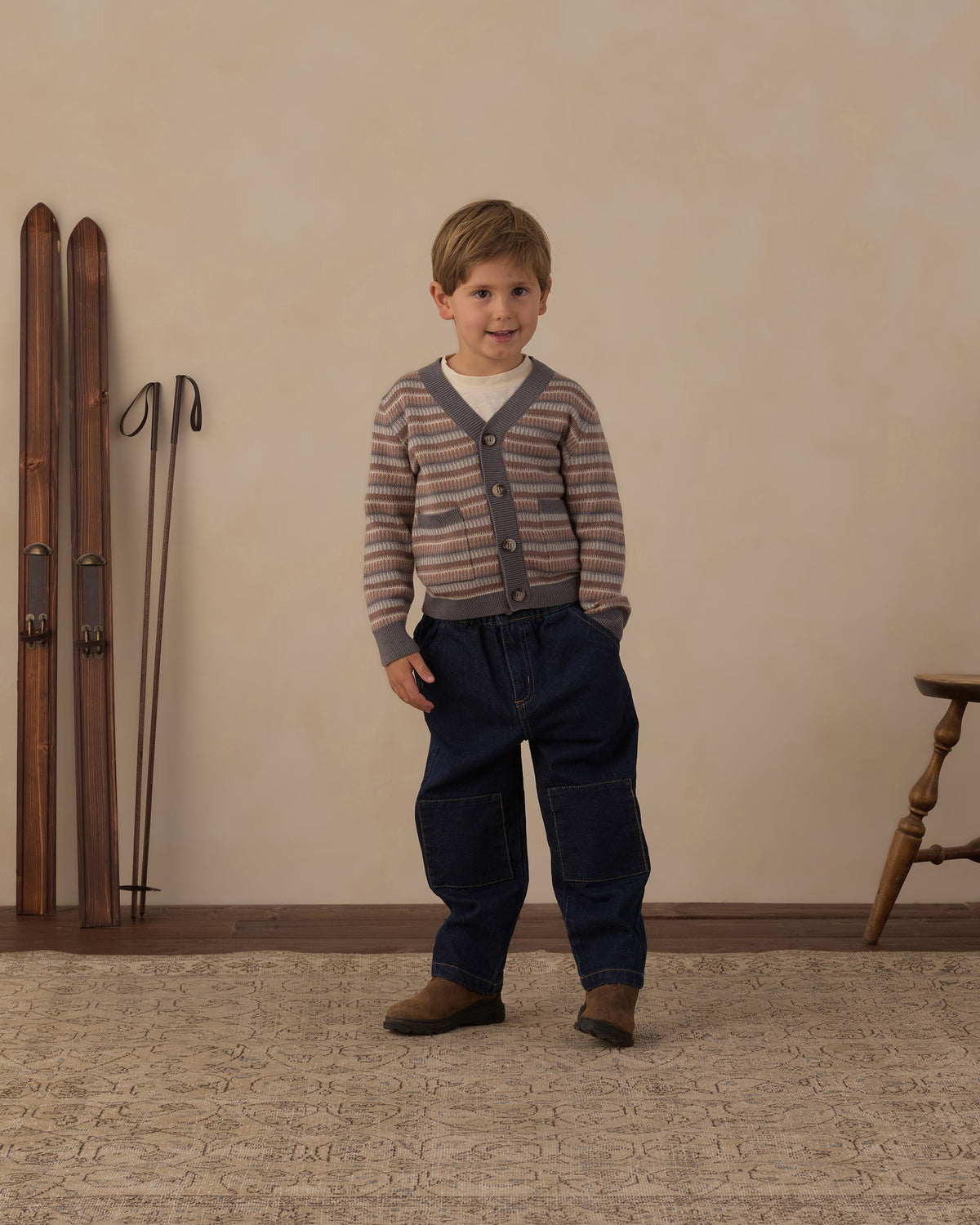 Wynn Cardigan Multi-Stripe - Rylee + Cru | Kids Clothes | Trendy Baby Clothes | Modern Infant Outfits |
