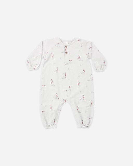 Henley Jumpsuit Dalmatian - Rylee + Cru | Kids Clothes | Trendy Baby Clothes | Modern Infant Outfits |