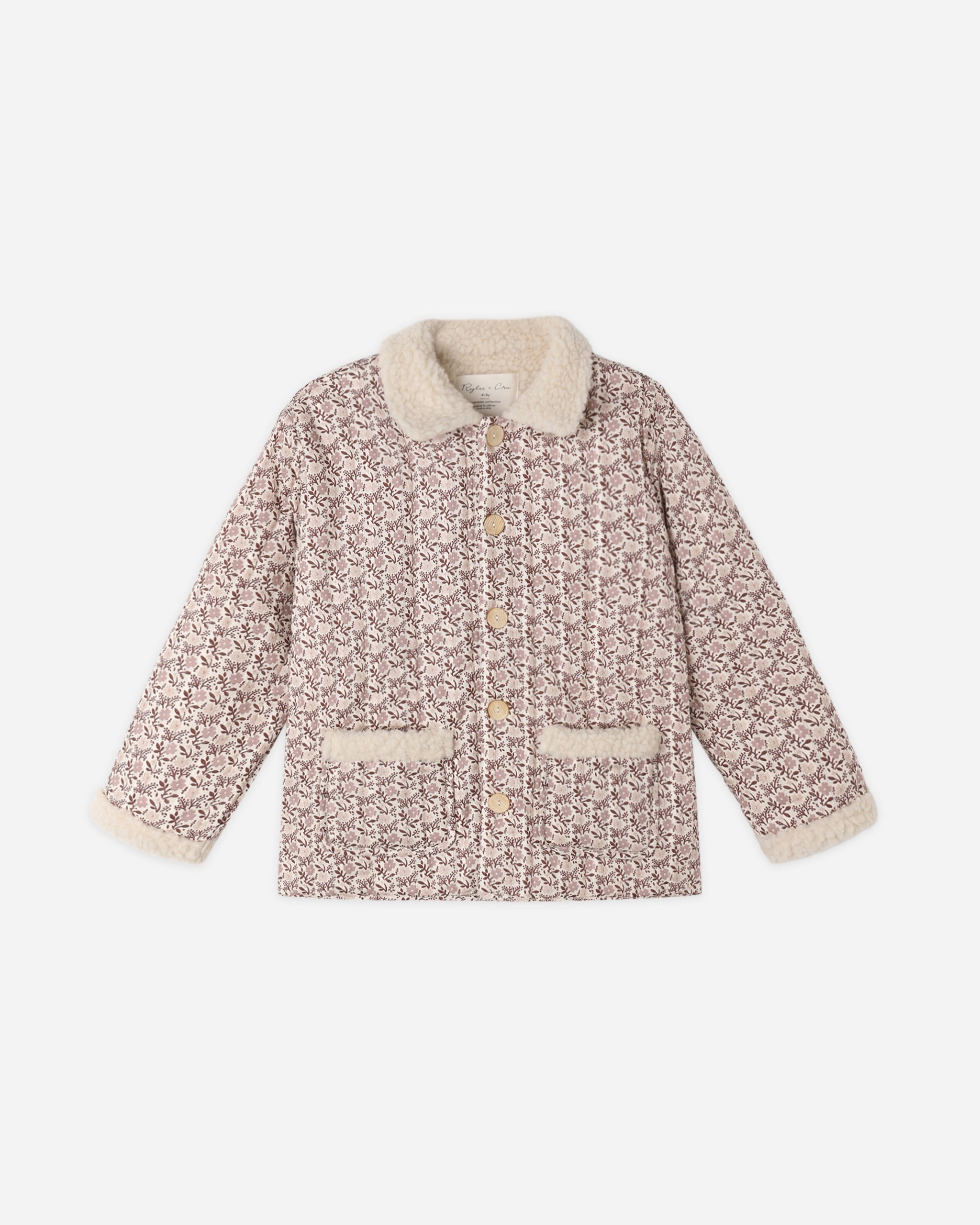 Quilted Collared Coat Primrose - Rylee + Cru | Kids Clothes | Trendy Baby Clothes | Modern Infant Outfits |