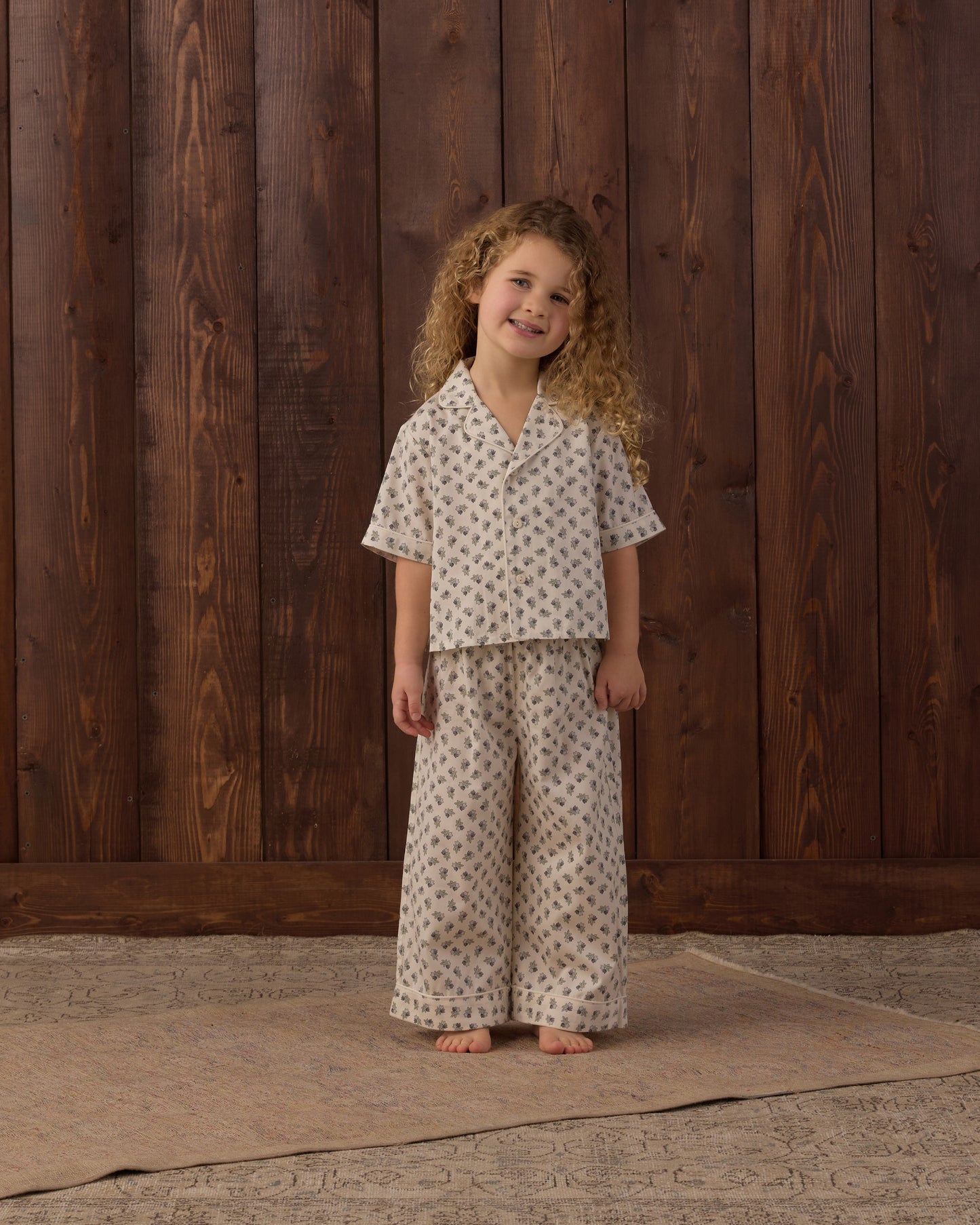 Woven Pajama Set Vintage Fleur - Rylee + Cru | Kids Clothes | Trendy Baby Clothes | Modern Infant Outfits |