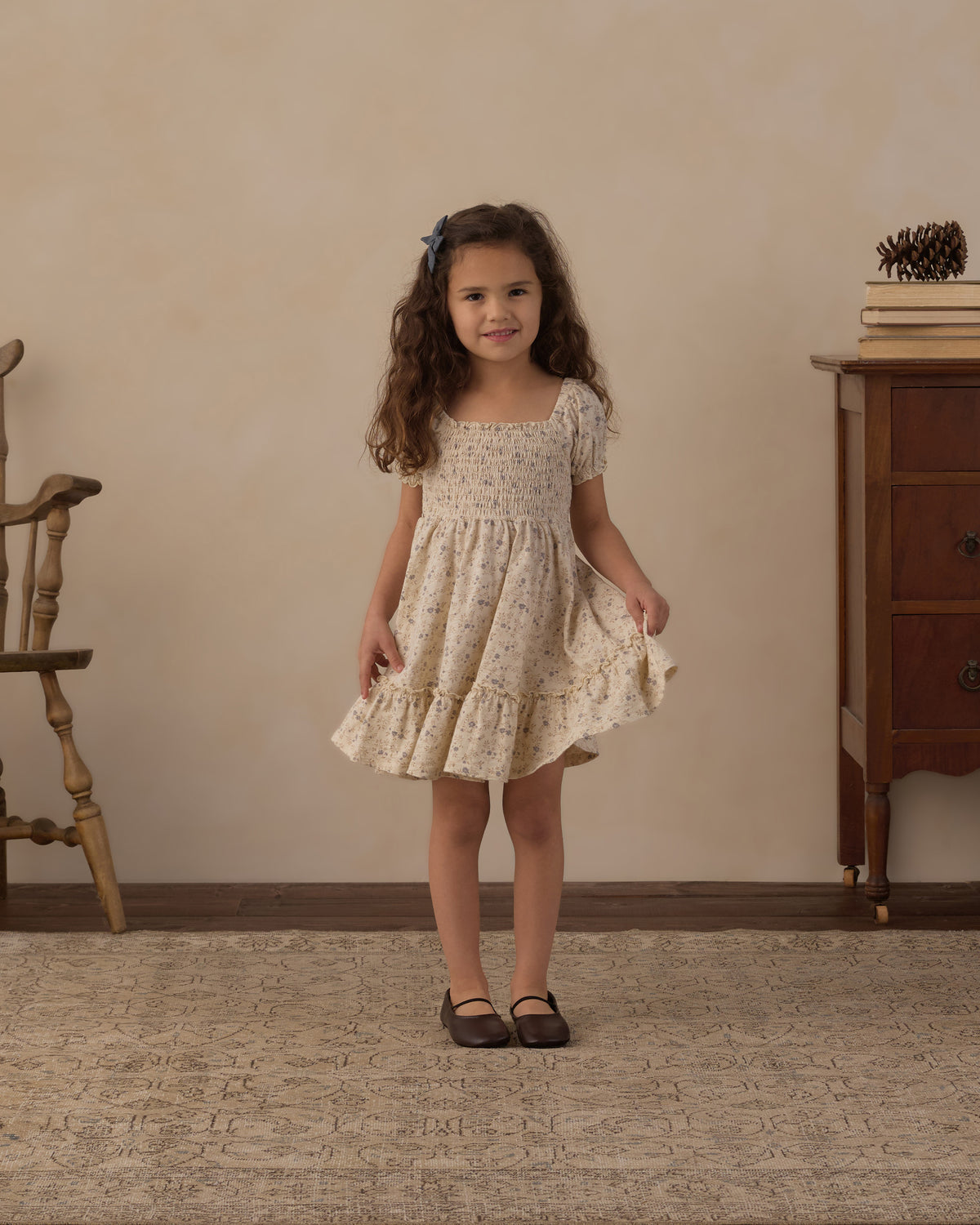 Sage Jersey Dress Meadow - Rylee + Cru | Kids Clothes | Trendy Baby Clothes | Modern Infant Outfits |