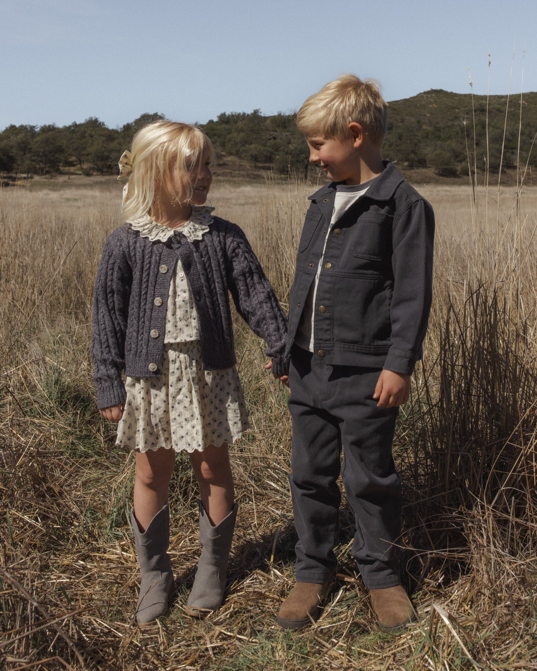 Cheyenne Cardigan Midnight - Rylee + Cru | Kids Clothes | Trendy Baby Clothes | Modern Infant Outfits |
