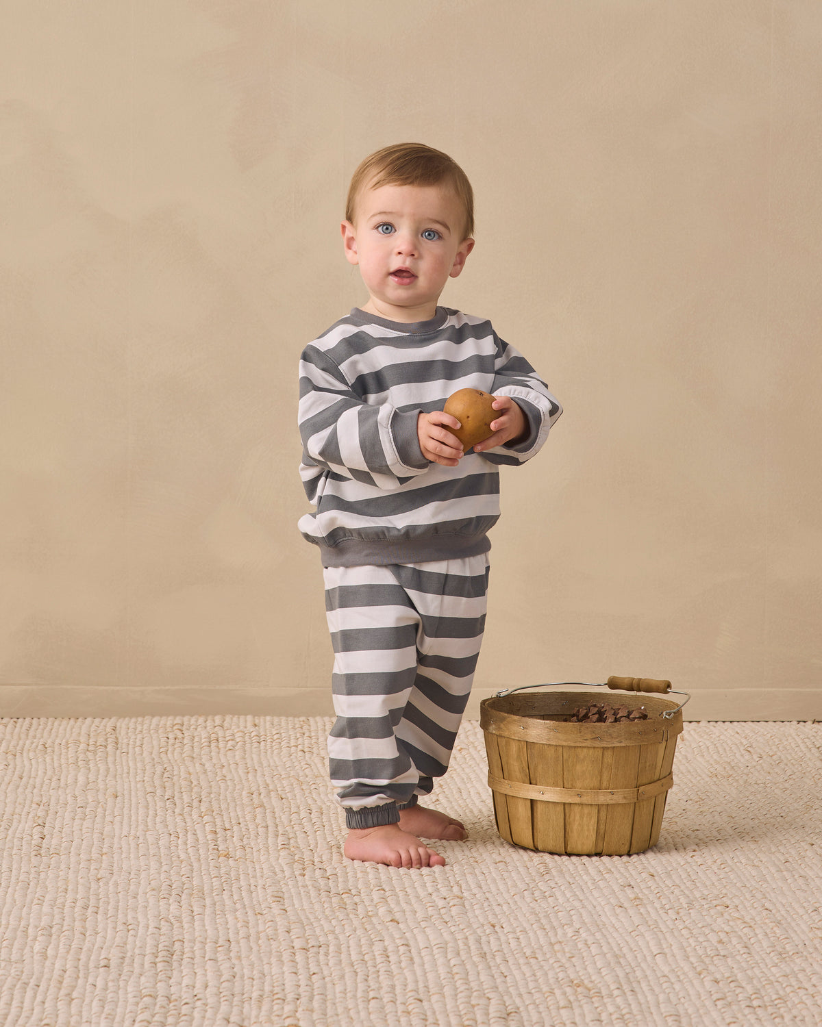 Oversized Sweatpants Midnight Stripe - Rylee + Cru | Kids Clothes | Trendy Baby Clothes | Modern Infant Outfits |