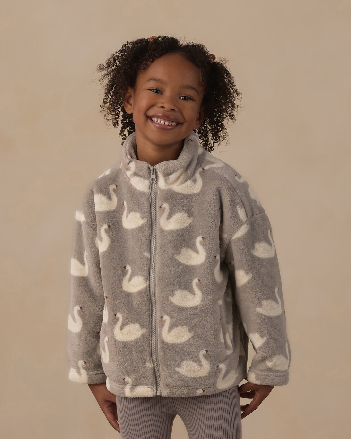 Coco Jacket Swans - Rylee + Cru | Kids Clothes | Trendy Baby Clothes | Modern Infant Outfits |
