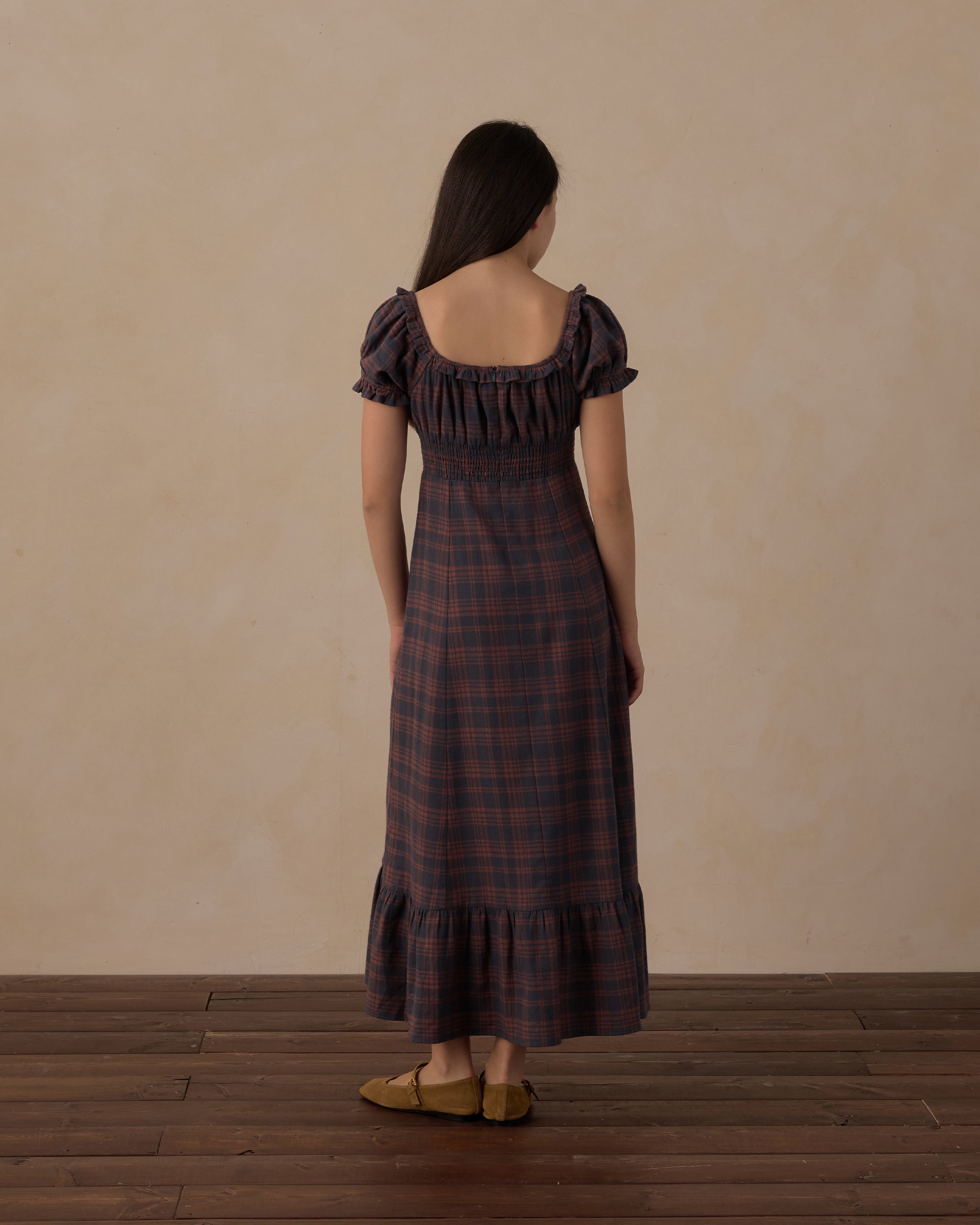 Teen Lana Dress Midnight Plaid - Rylee + Cru | Kids Clothes | Trendy Baby Clothes | Modern Infant Outfits |