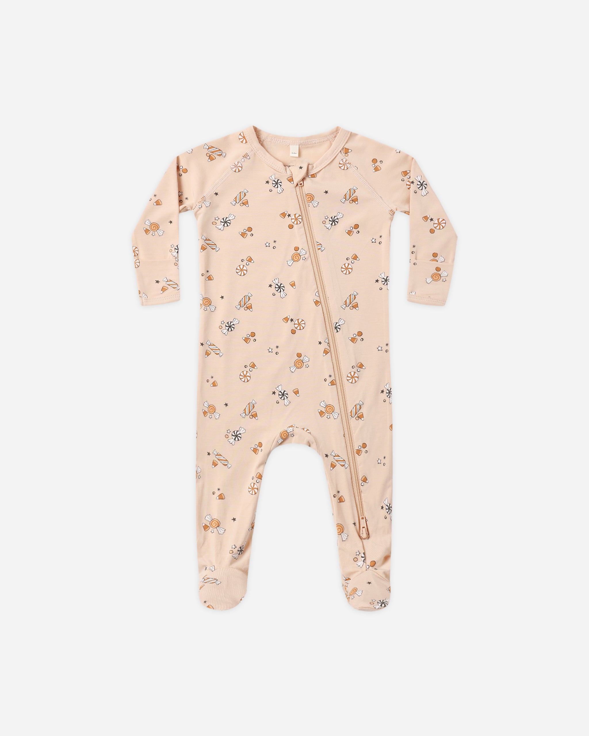 Bamboo Zip Footie Candy - Rylee + Cru | Kids Clothes | Trendy Baby Clothes | Modern Infant Outfits |