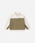 Quarter Zip Crew Olive - Rylee + Cru | Kids Clothes | Trendy Baby Clothes | Modern Infant Outfits |