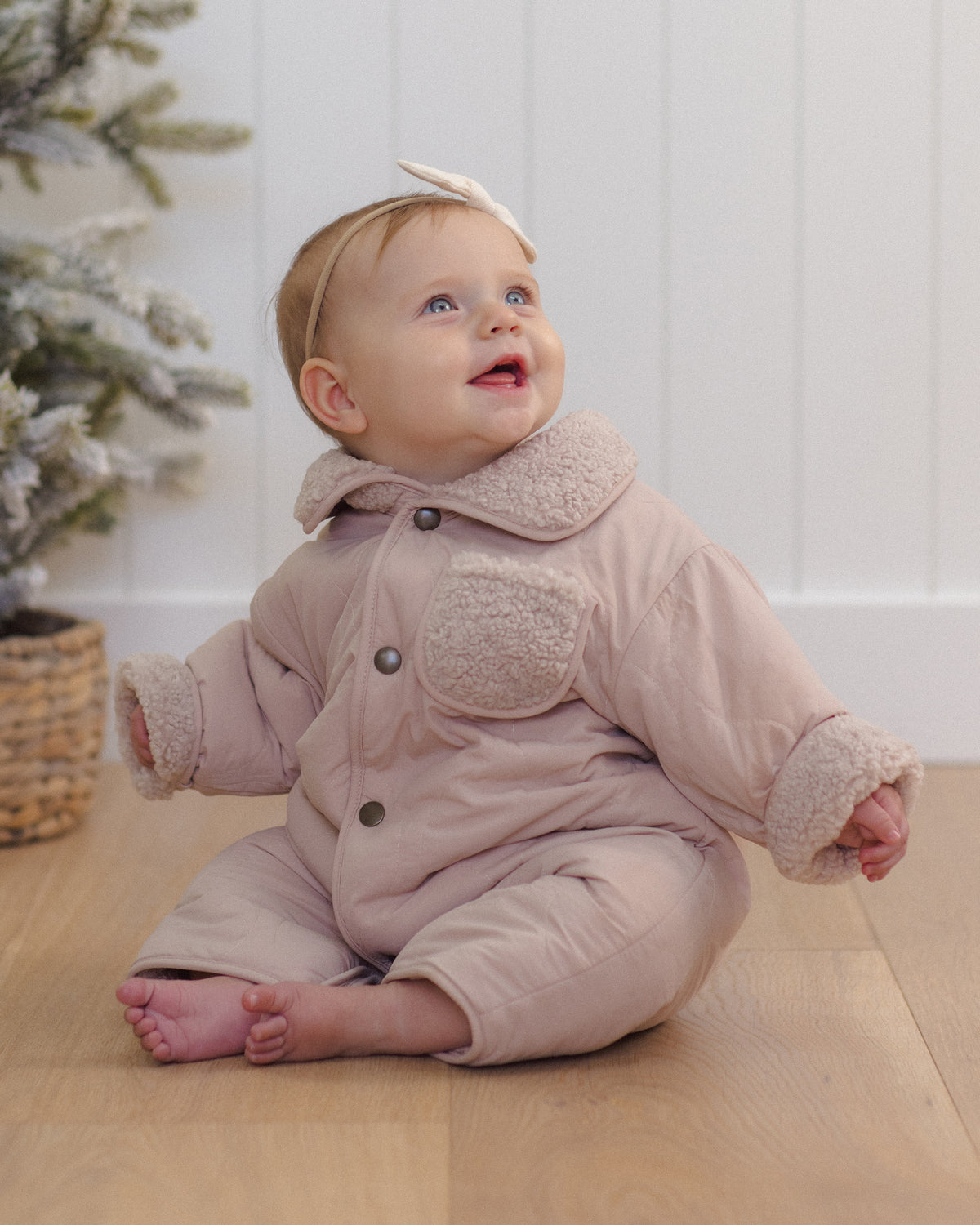 Shearling Jumpsuit Rose Water - Rylee + Cru | Kids Clothes | Trendy Baby Clothes | Modern Infant Outfits |