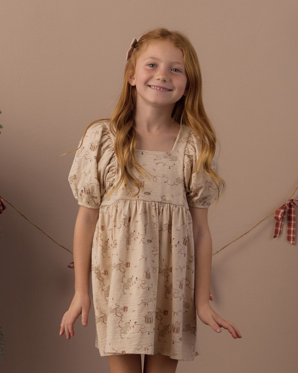 Brea Dress Kitties - Rylee + Cru | Kids Clothes | Trendy Baby Clothes | Modern Infant Outfits |