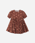 Rose Dress Brick Daisies - Rylee + Cru | Kids Clothes | Trendy Baby Clothes | Modern Infant Outfits |