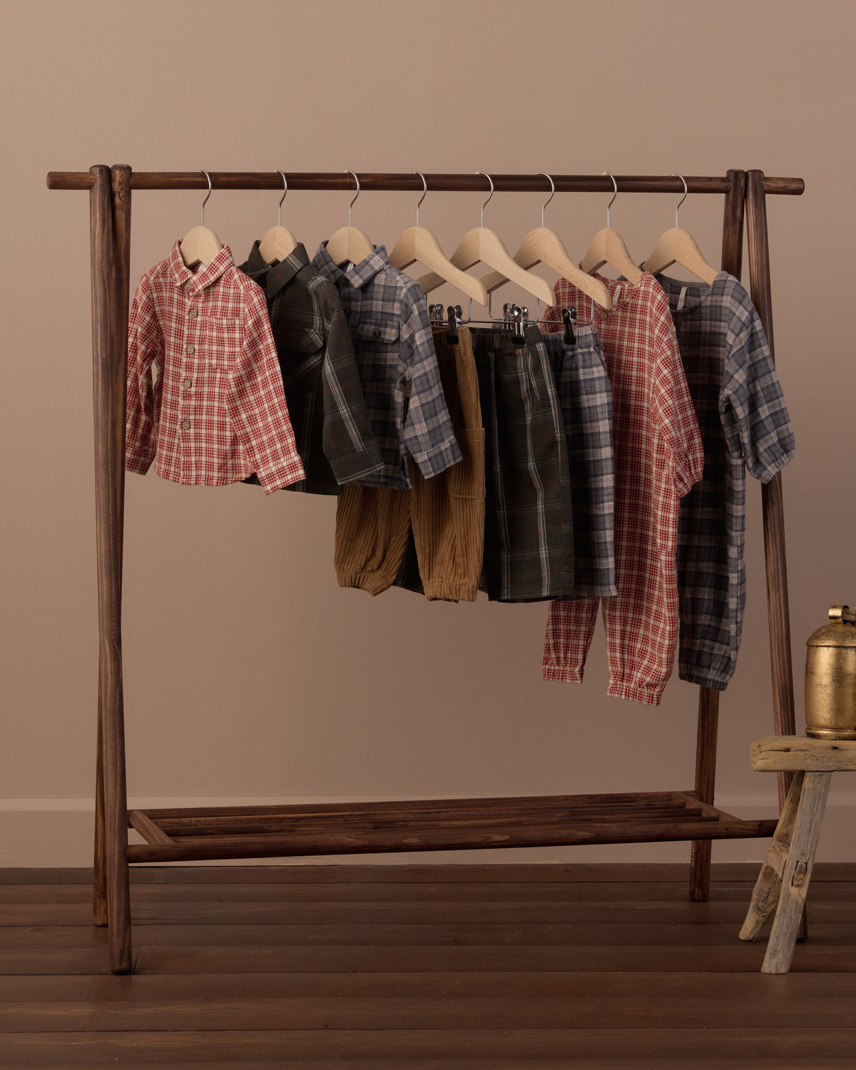Collared Long Sleeve Shirt Vintage Plaid - Rylee + Cru | Kids Clothes | Trendy Baby Clothes | Modern Infant Outfits |