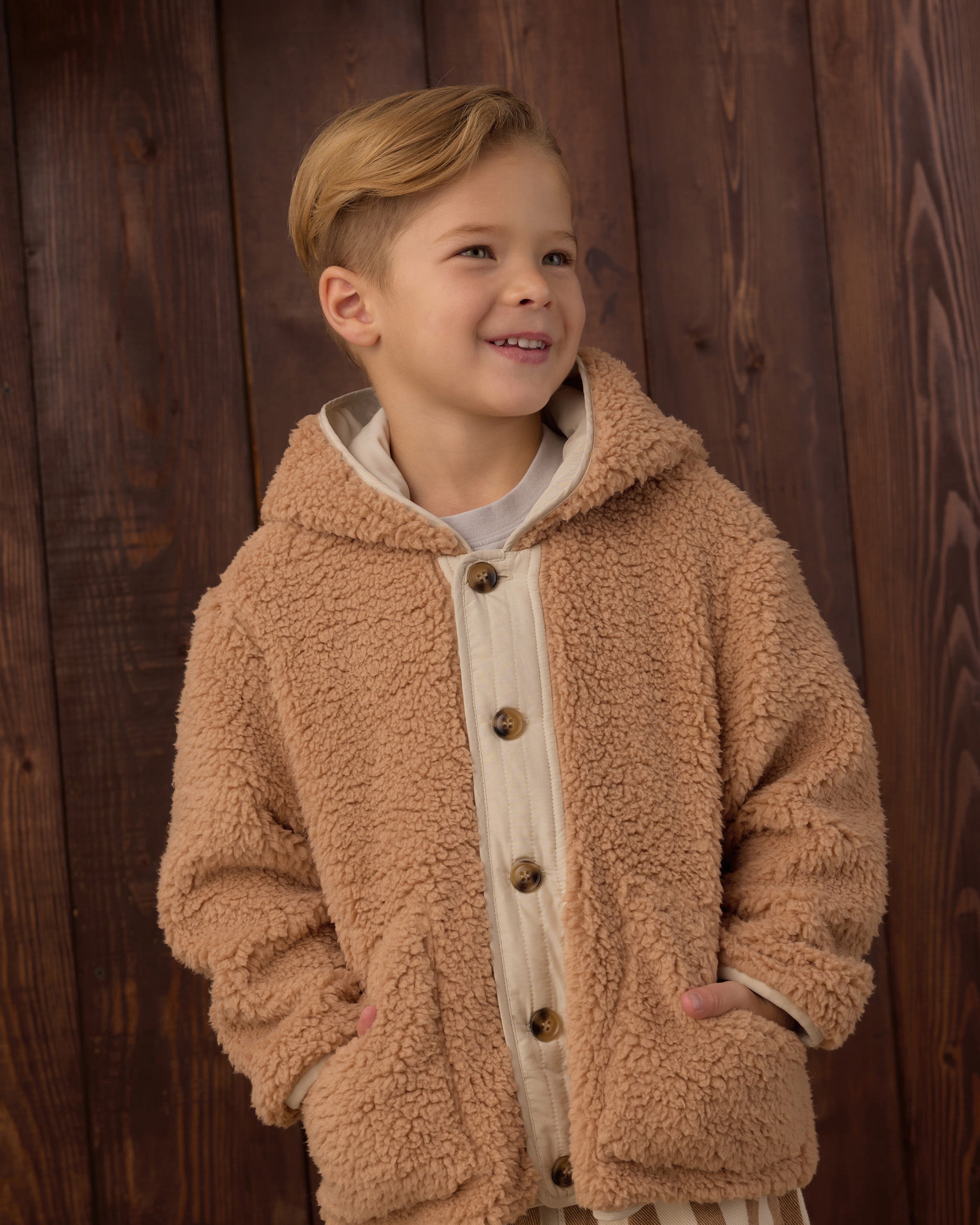 Lodge Jacket Fawn - Rylee + Cru | Kids Clothes | Trendy Baby Clothes | Modern Infant Outfits |