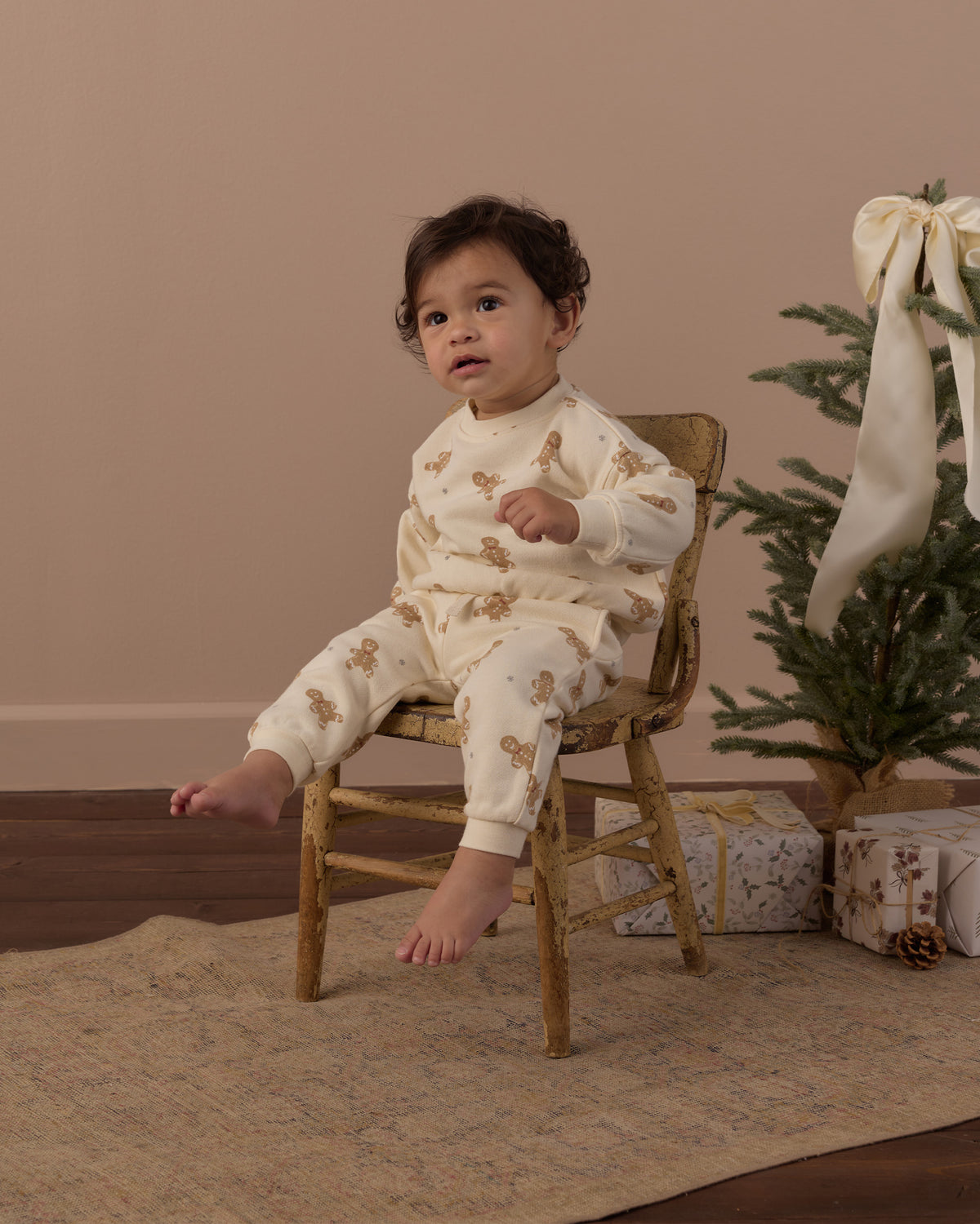 Relaxed Sweatshirt Gingerbread - Rylee + Cru | Kids Clothes | Trendy Baby Clothes | Modern Infant Outfits |